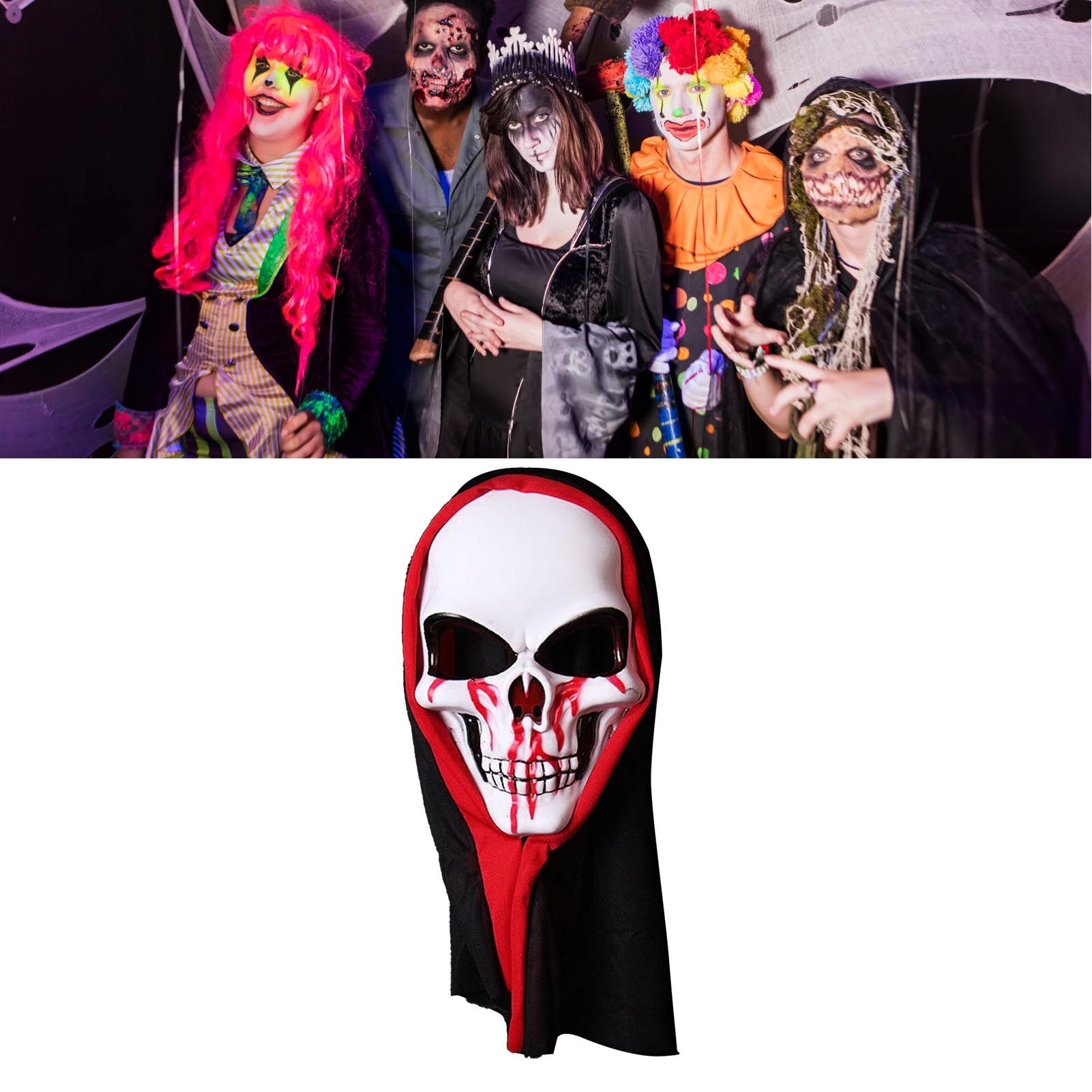 Skull Mask Skeleton Scary Ghost Death High Elastic Breathable Unisex Halloween view 10