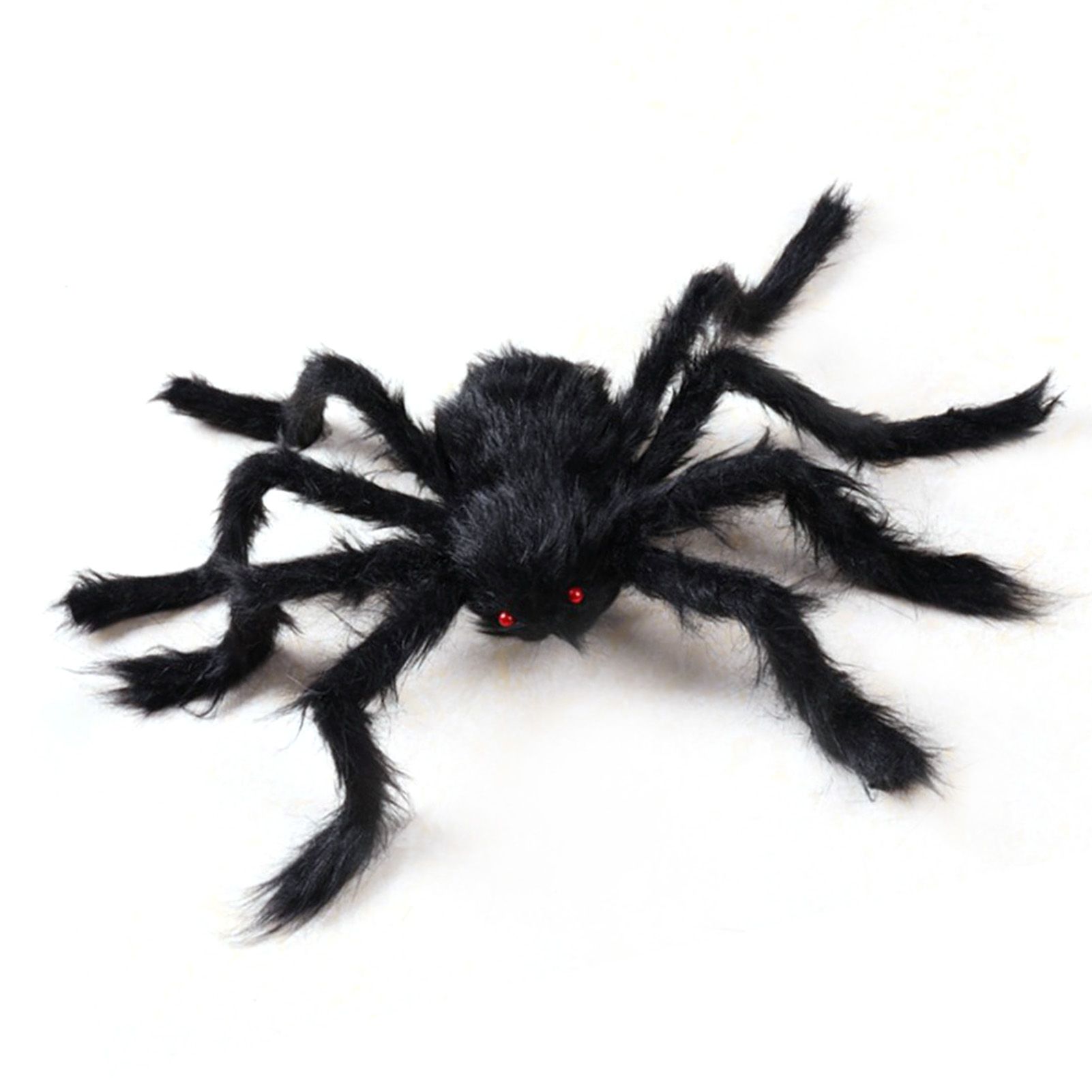 Giant Fake Spider Lifelike Halloween Posable Black Soft Hairy Fake Spiders view 4