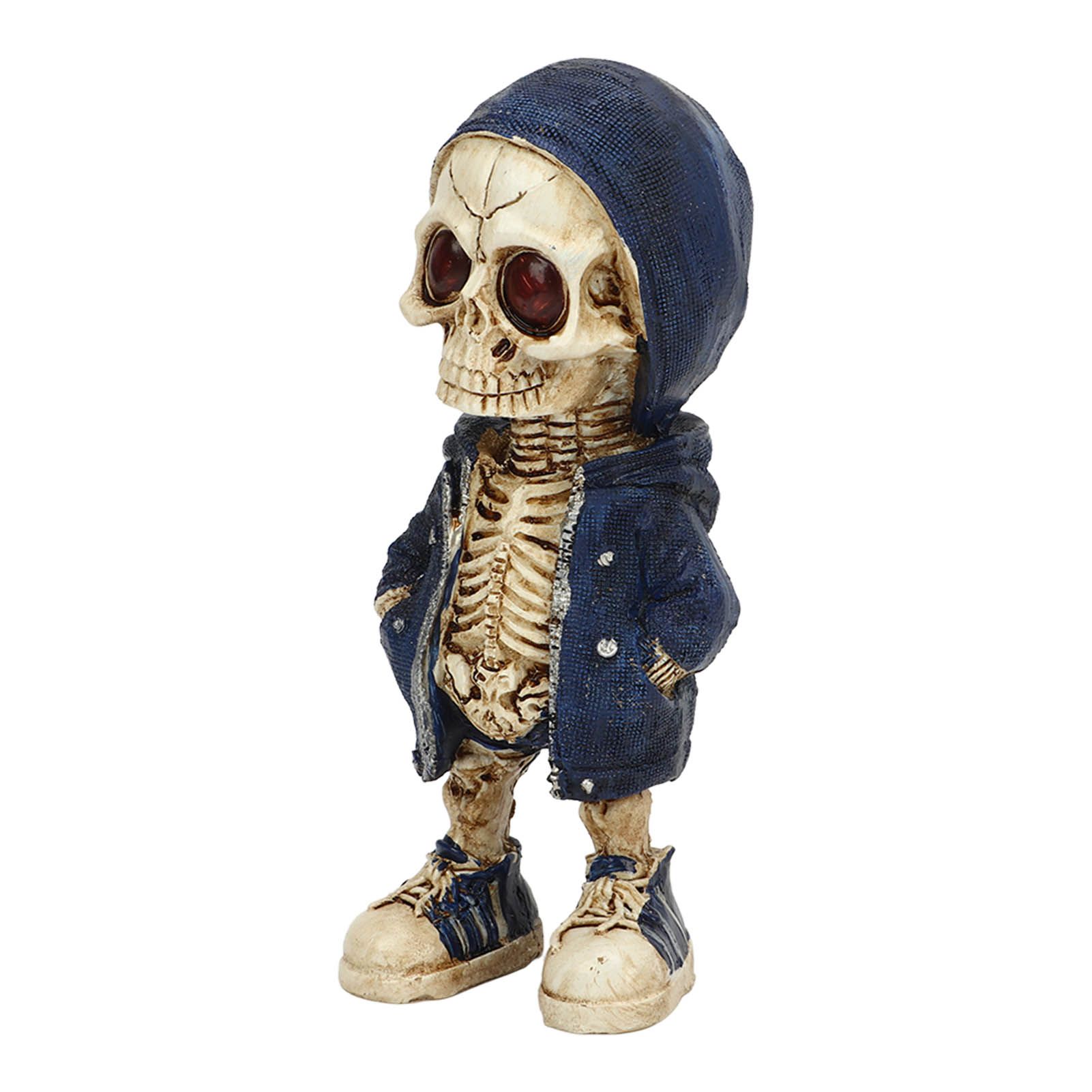 Skeleton Figurines Cool Exquisite Resin Skeleton Statue for Home Party Desk view 2