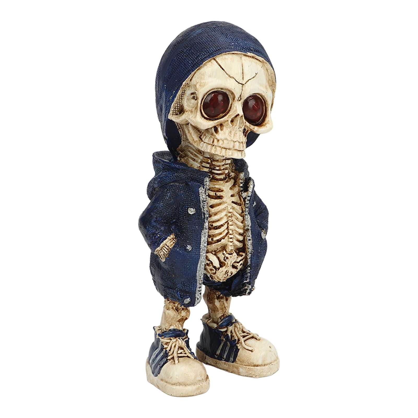 Skeleton Figurines Cool Exquisite Resin Skeleton Statue for Home Party Desk view 3