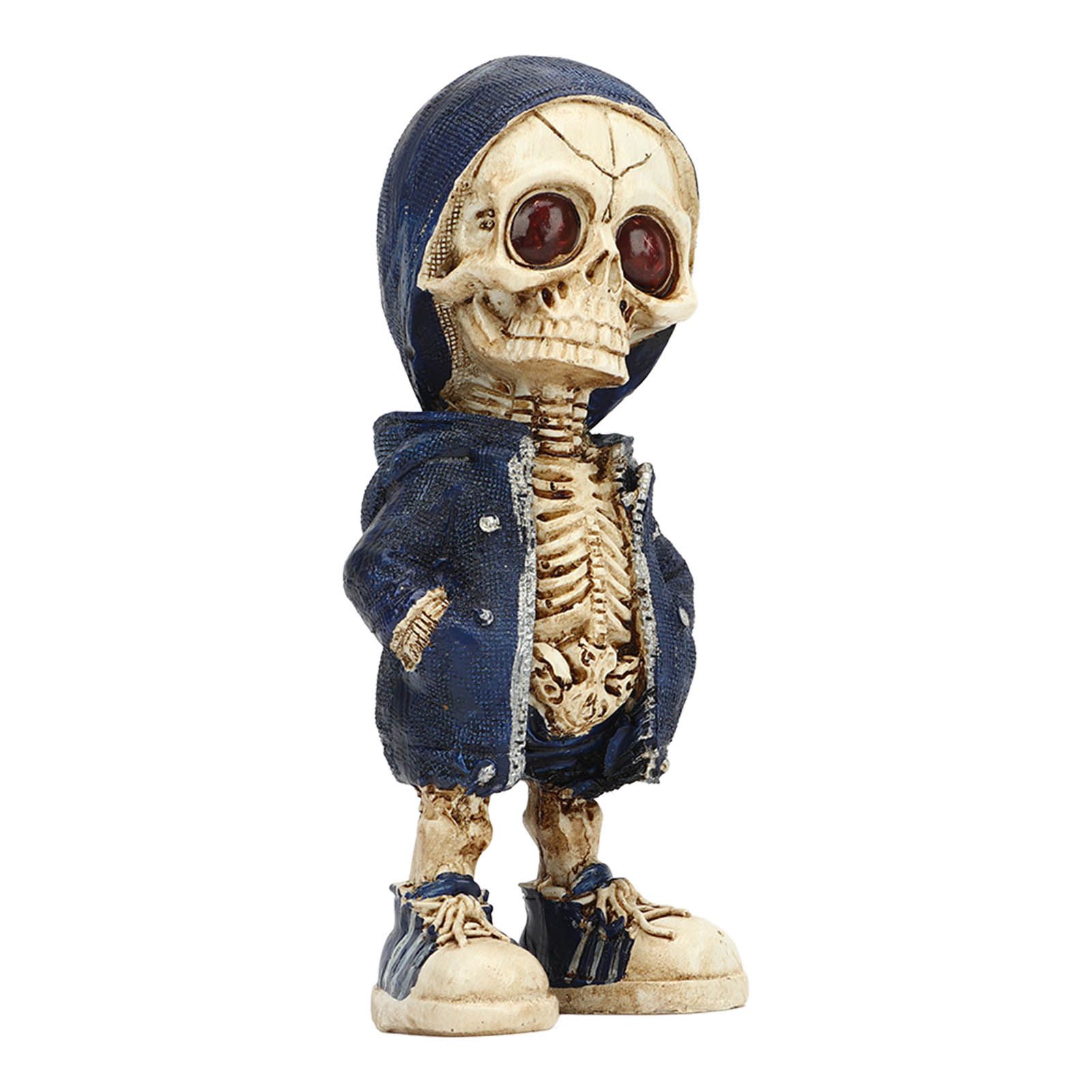 Skeleton Figurines Cool Exquisite Resin Skeleton Statue for Home Party Desk view 4