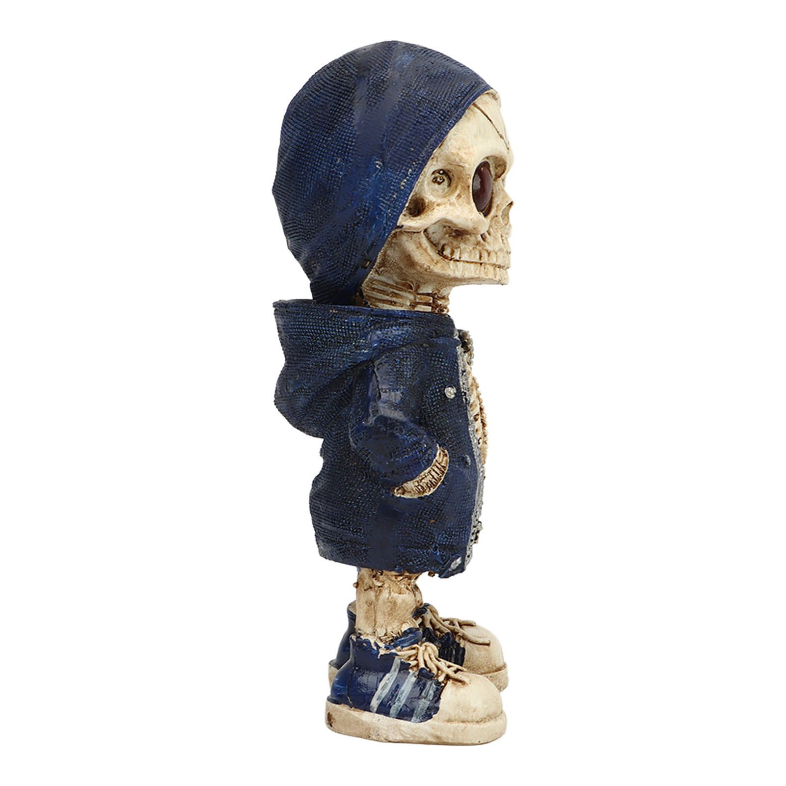 Skeleton Figurines Cool Exquisite Resin Skeleton Statue for Home Party Desk view 5