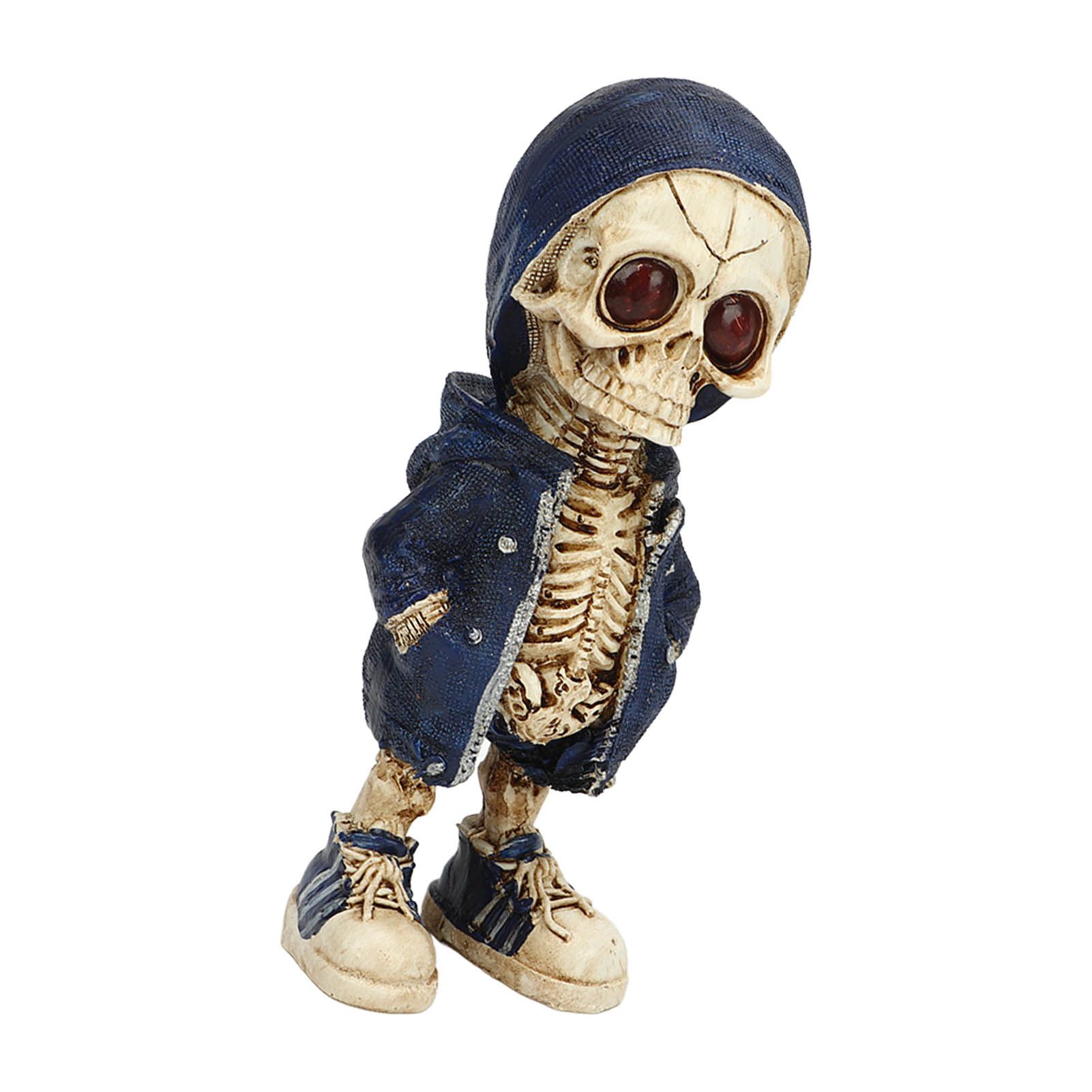 Skeleton Figurines Cool Exquisite Resin Skeleton Statue for Home Party Desk view 9