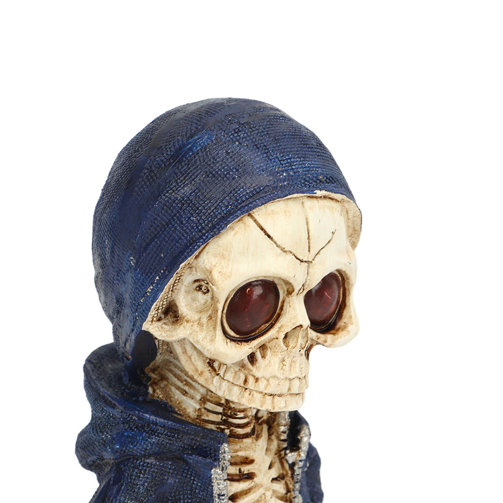 Skeleton Figurines Cool Exquisite Resin Skeleton Statue for Home Party Desk view 13