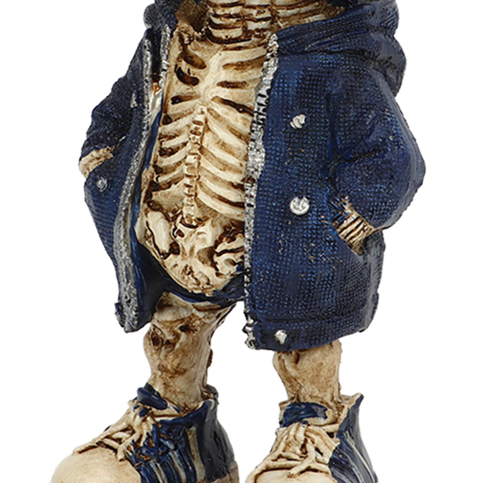 Skeleton Figurines Cool Exquisite Resin Skeleton Statue for Home Party Desk view 15