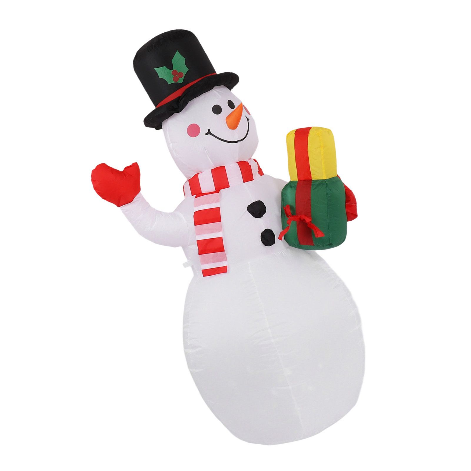 1.5m Inflatable Christmas Snowman Colorful Light Windproof Rope Automatic Blow view 8