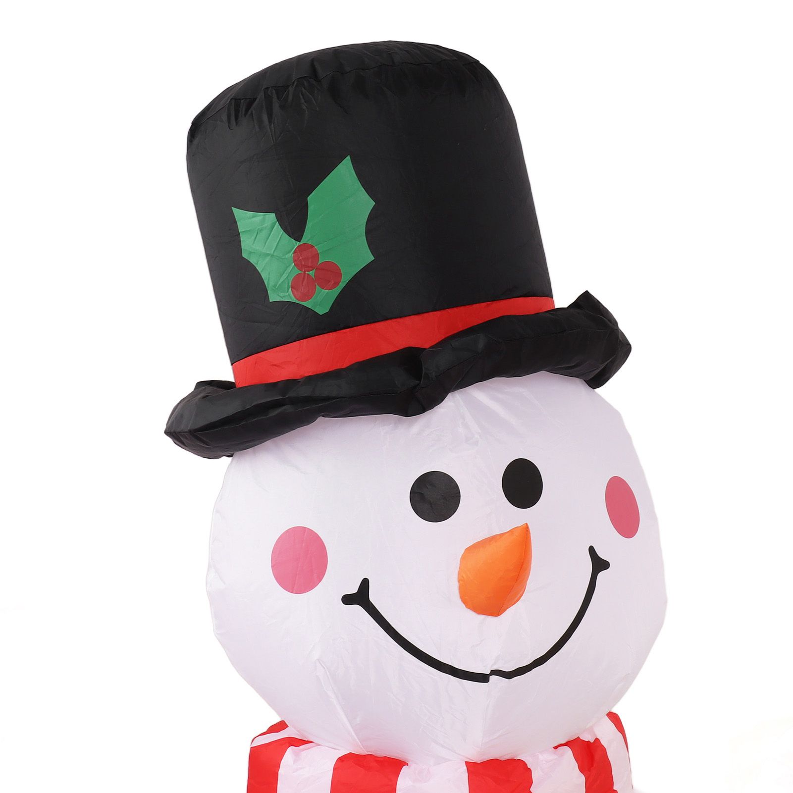1.5m Inflatable Christmas Snowman Colorful Light Windproof Rope Automatic Blow view 13
