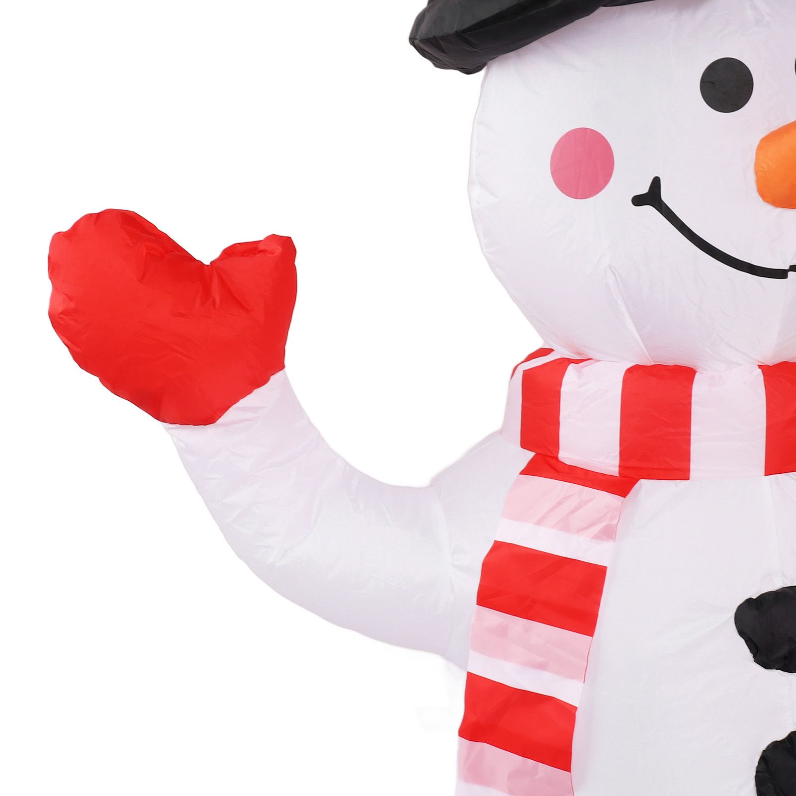 1.5m Inflatable Christmas Snowman Colorful Light Windproof Rope Automatic Blow view 14