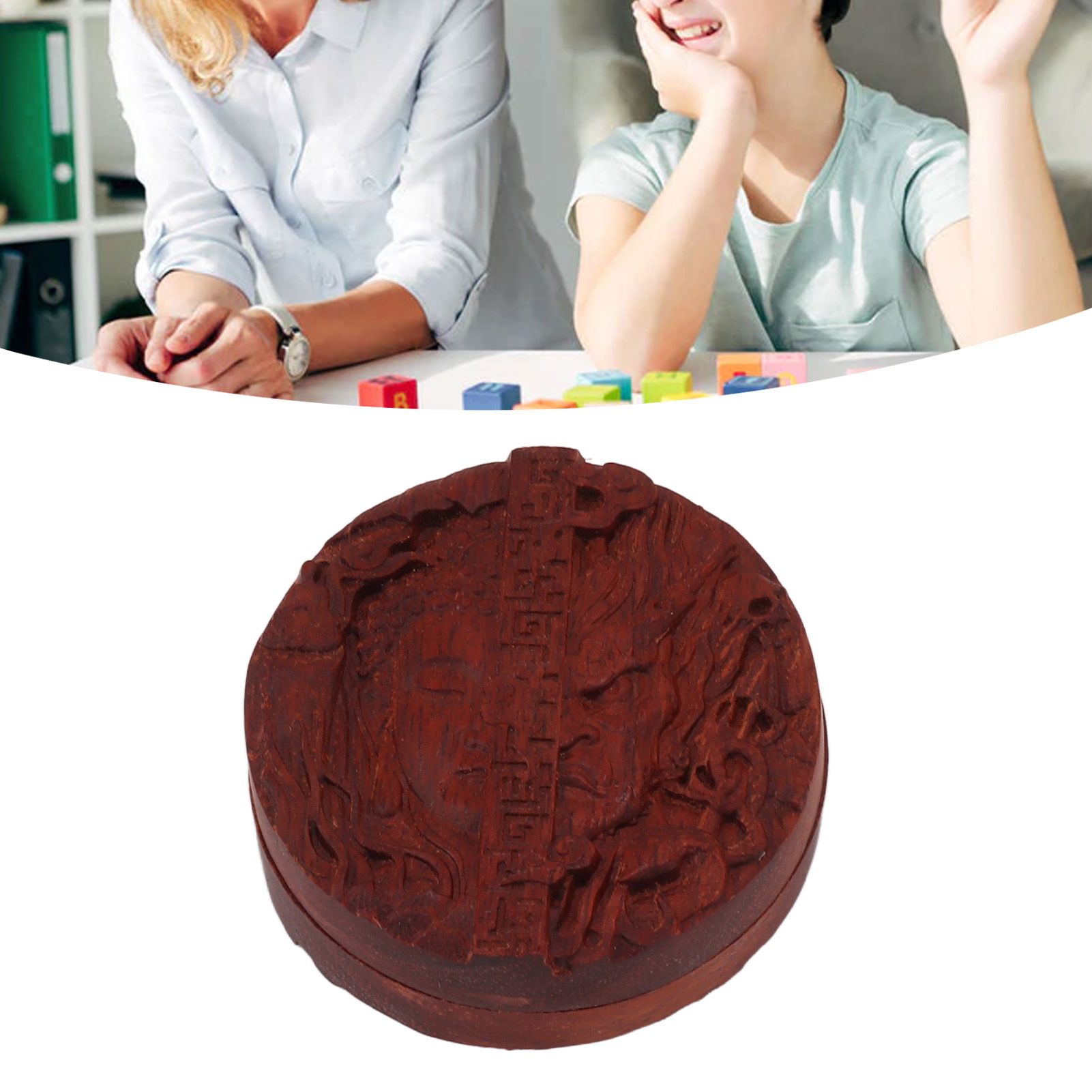 Magnetic Push Slider Stress Relief Handmade Rosewood Crafted Rotating Fidget view 11