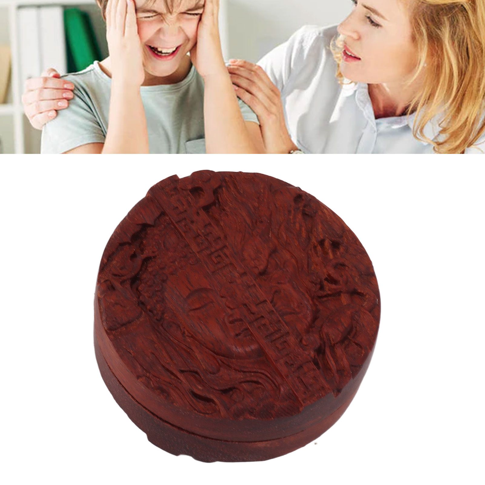 Magnetic Push Slider Stress Relief Handmade Rosewood Crafted Rotating Fidget view 12