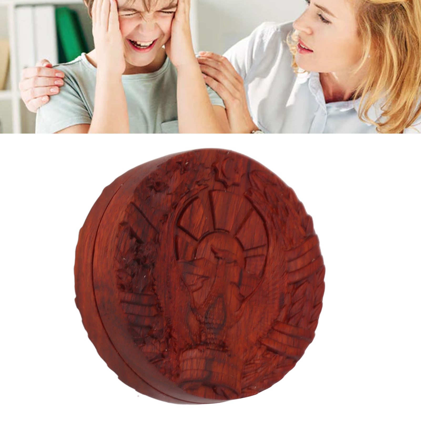 Magnetic Push Slider Stress Relief Handmade Rosewood Crafted Rotating Fidget view 12
