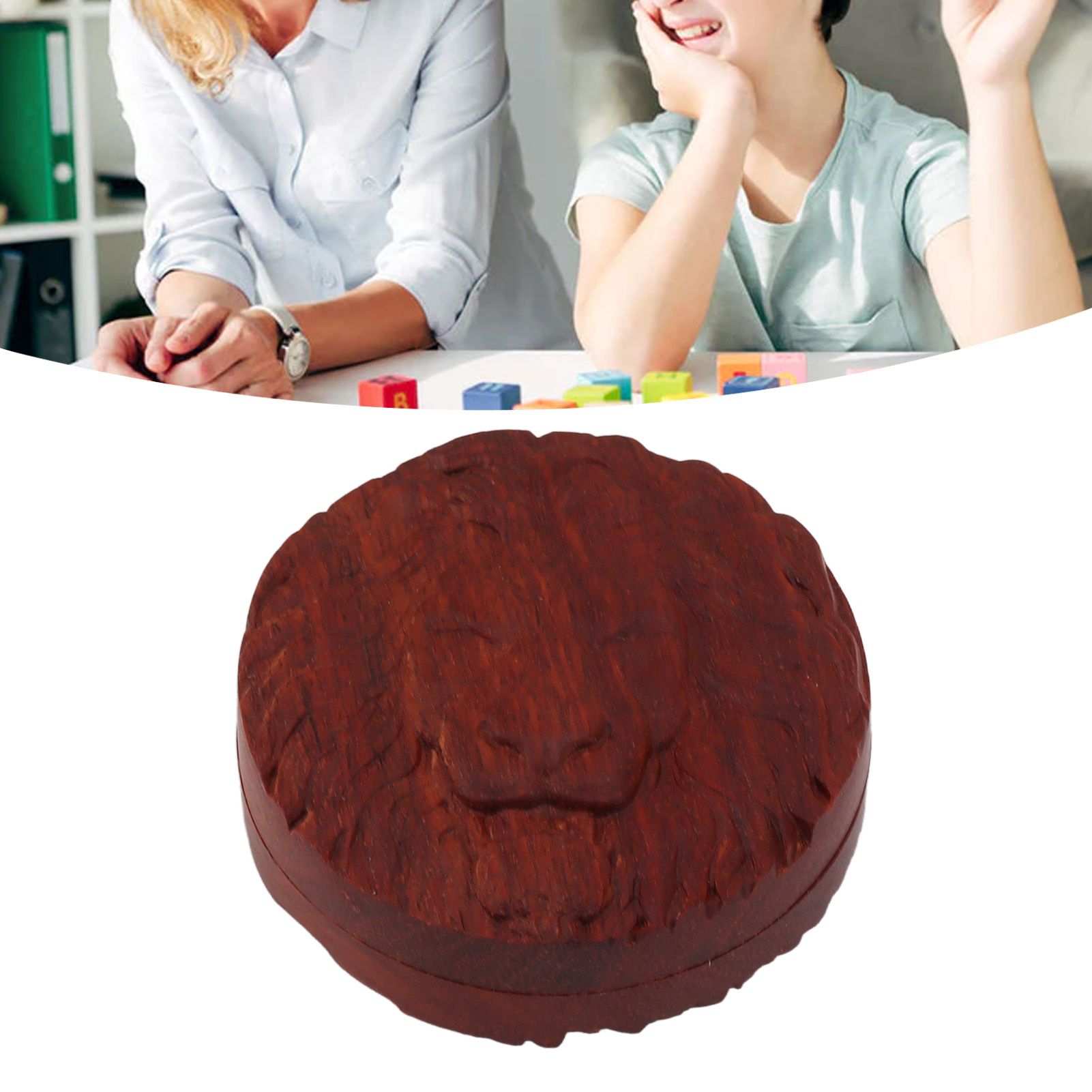 Magnetic Push Slider Stress Relief Handmade Rosewood Crafted Rotating Fidget view 11