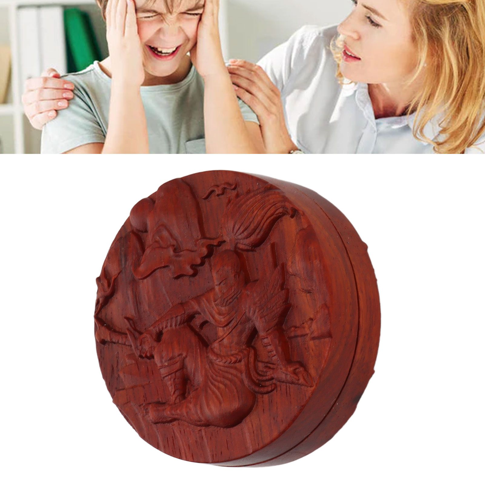 Magnetic Push Slider Stress Relief Handmade Rosewood Crafted Rotating Fidget view 12
