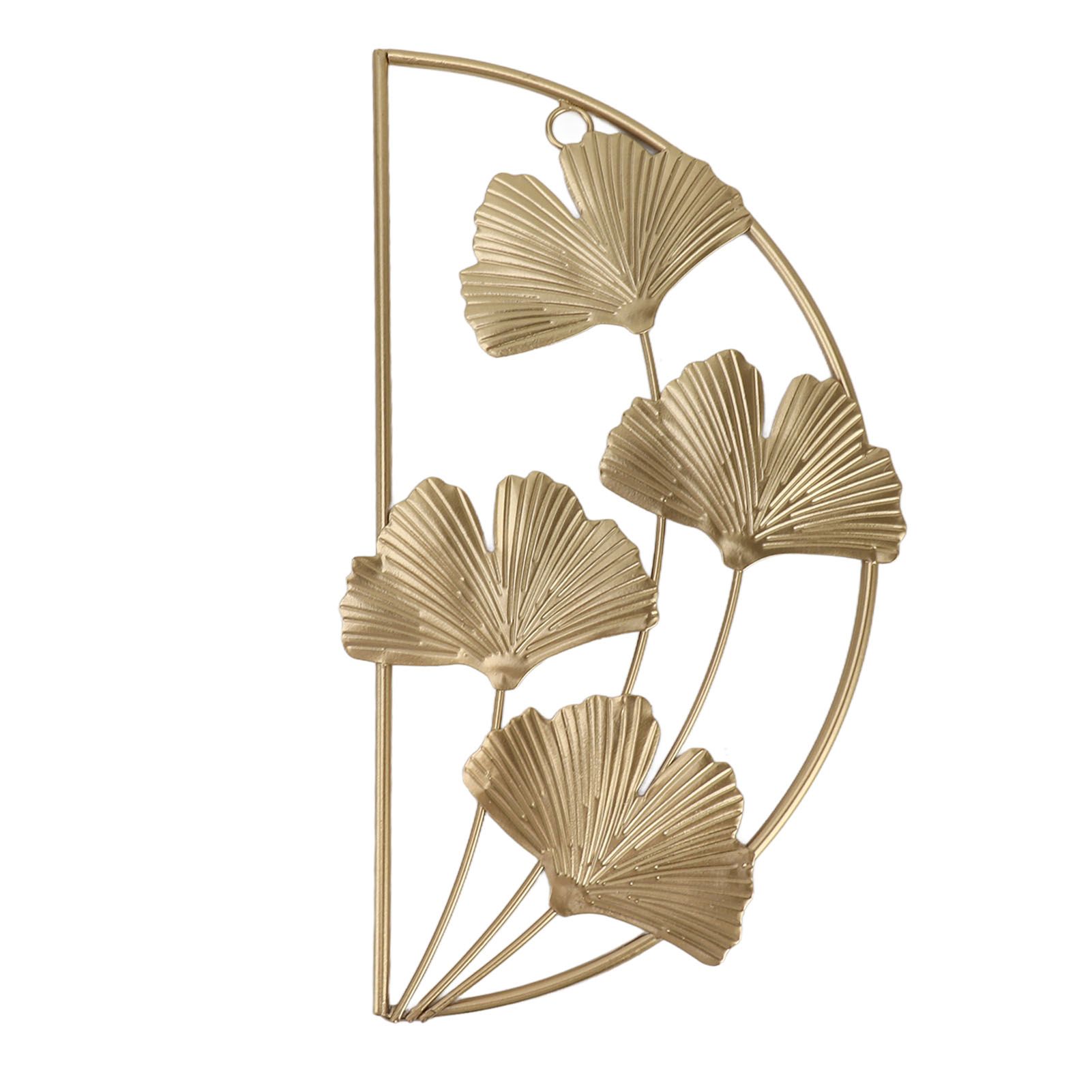 Golden Ginkgo Leaf Wall Hanging Decor Golden Iron Art Wall Sculpture Wall view 14