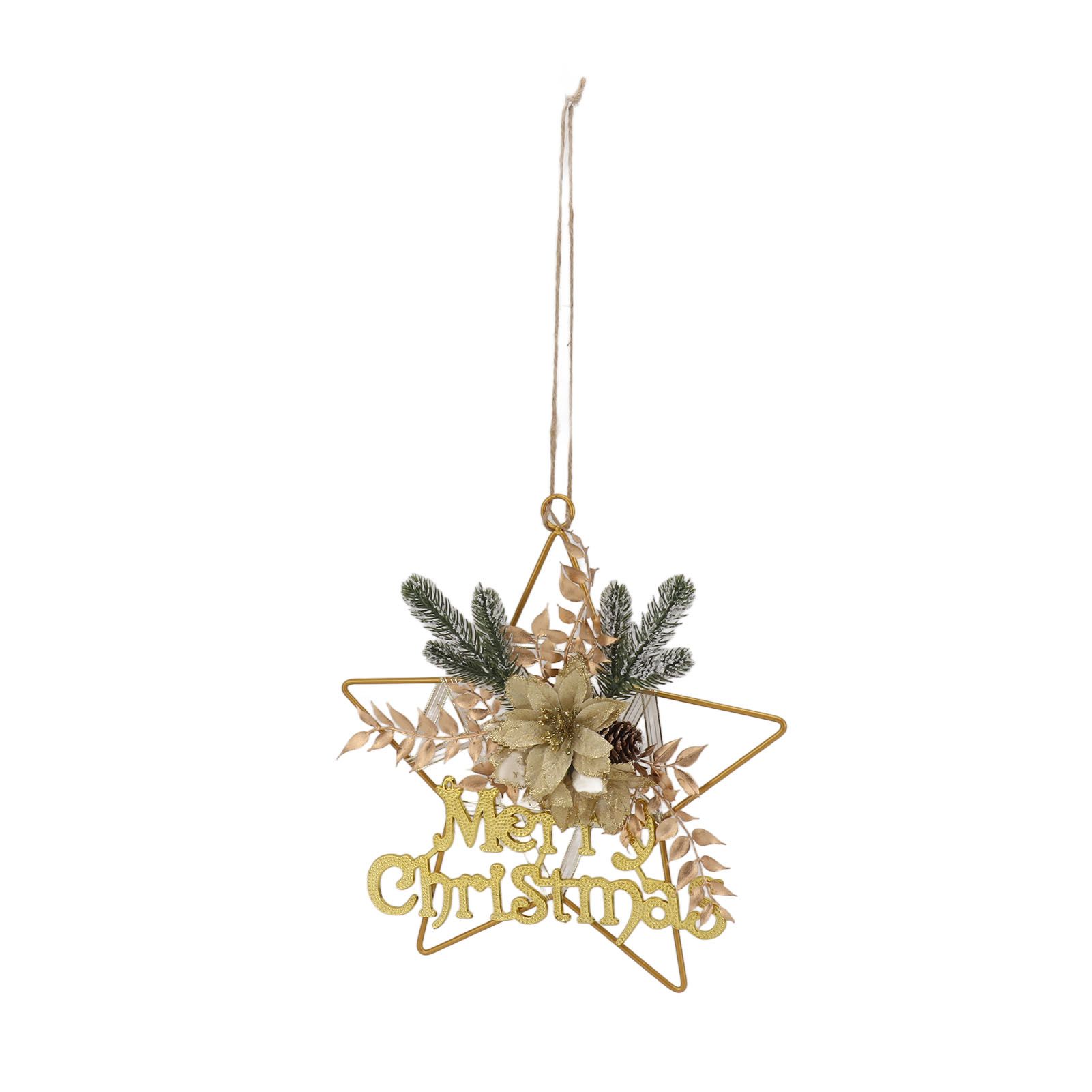 Christmas Hanging Decorative Wreath Handmade Unique Pine Cone Wall Decoration