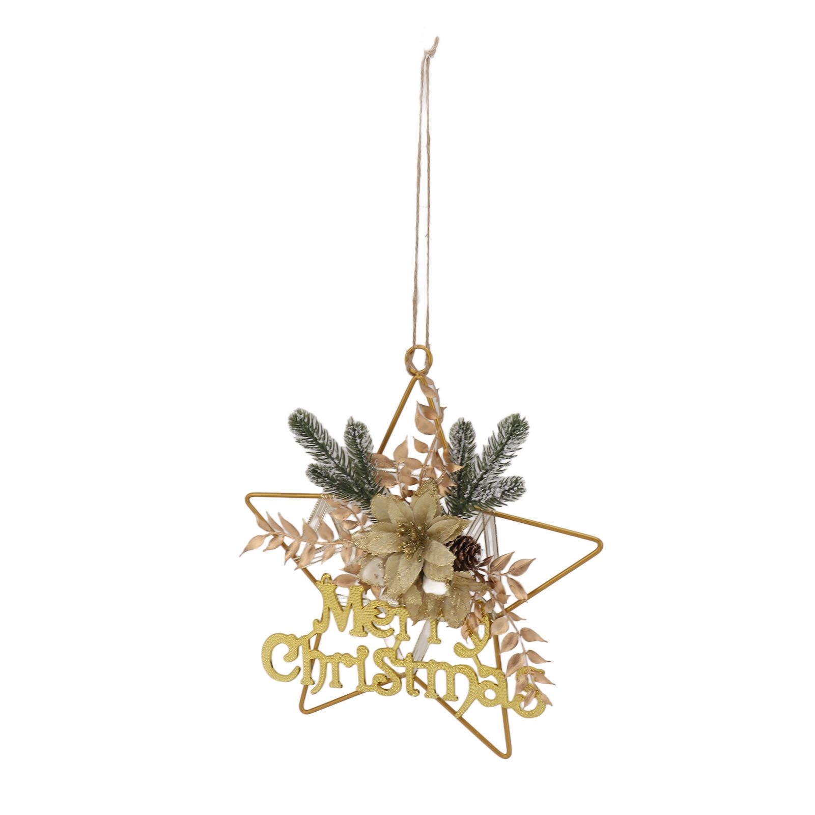 Christmas Hanging Decorative Wreath Handmade Unique Pine Cone Wall Decoration view 3