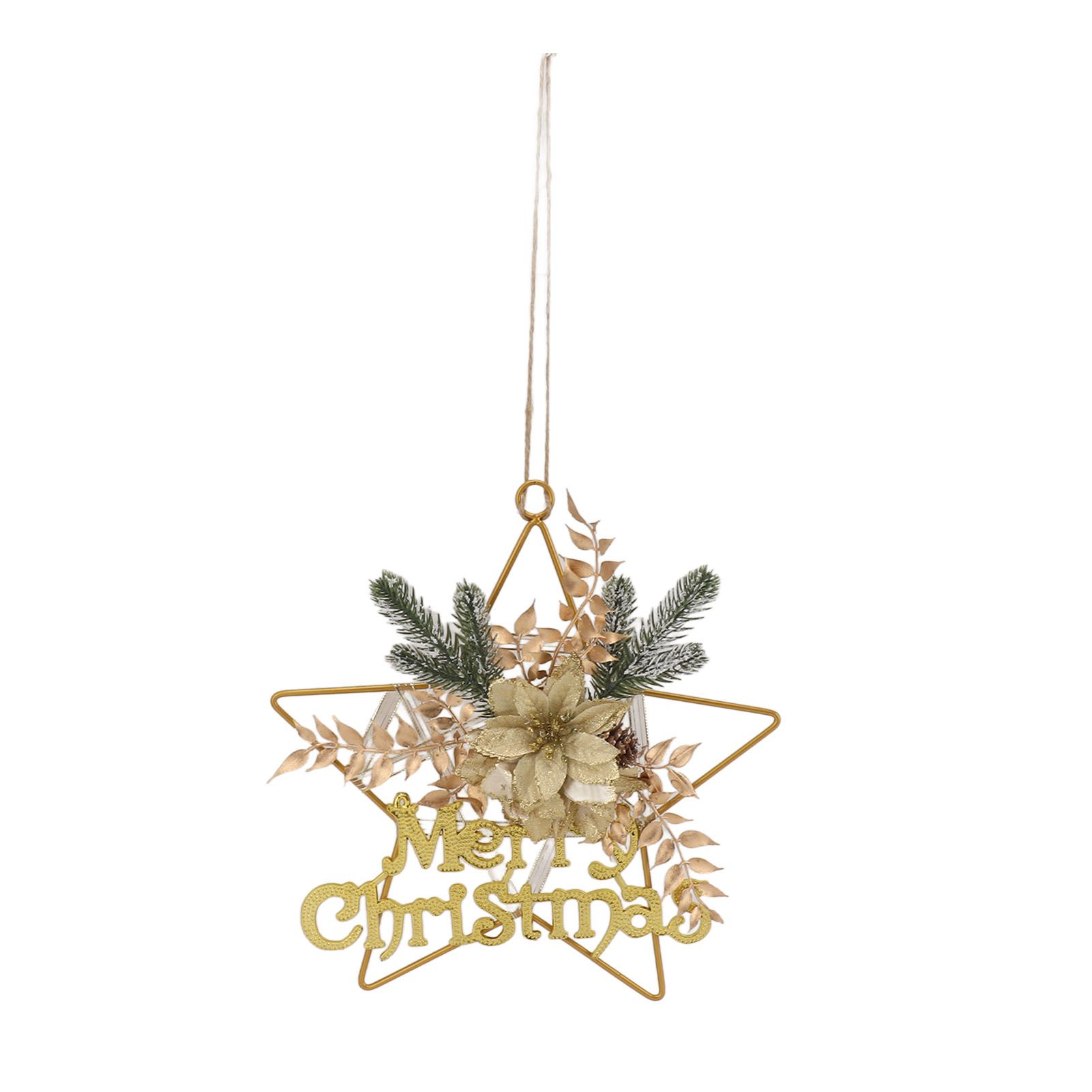 Christmas Hanging Decorative Wreath Handmade Unique Pine Cone Wall Decoration view 5