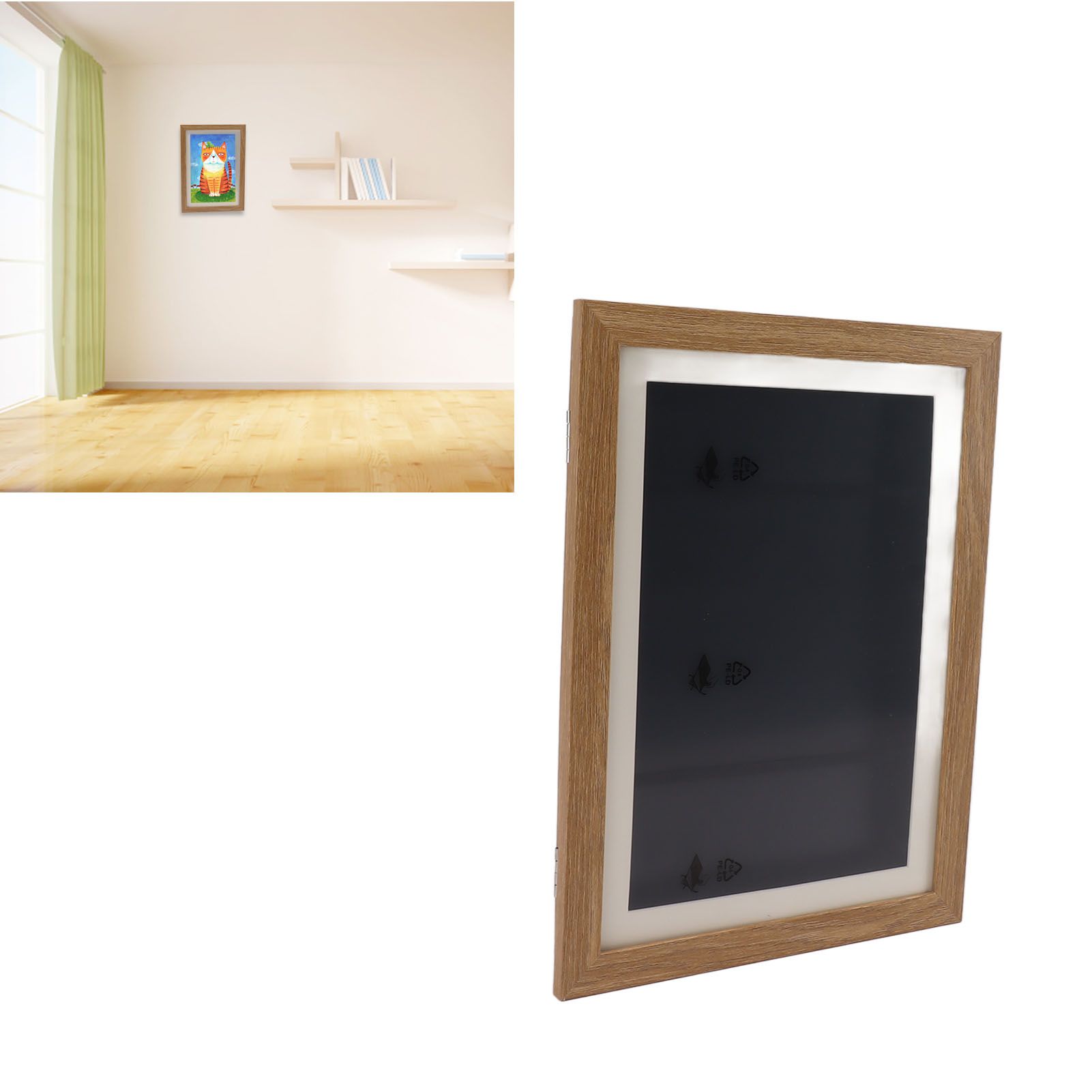 Kids Art Frame Density Board PS Magnetic Front Opening Changeable Artwork view 11