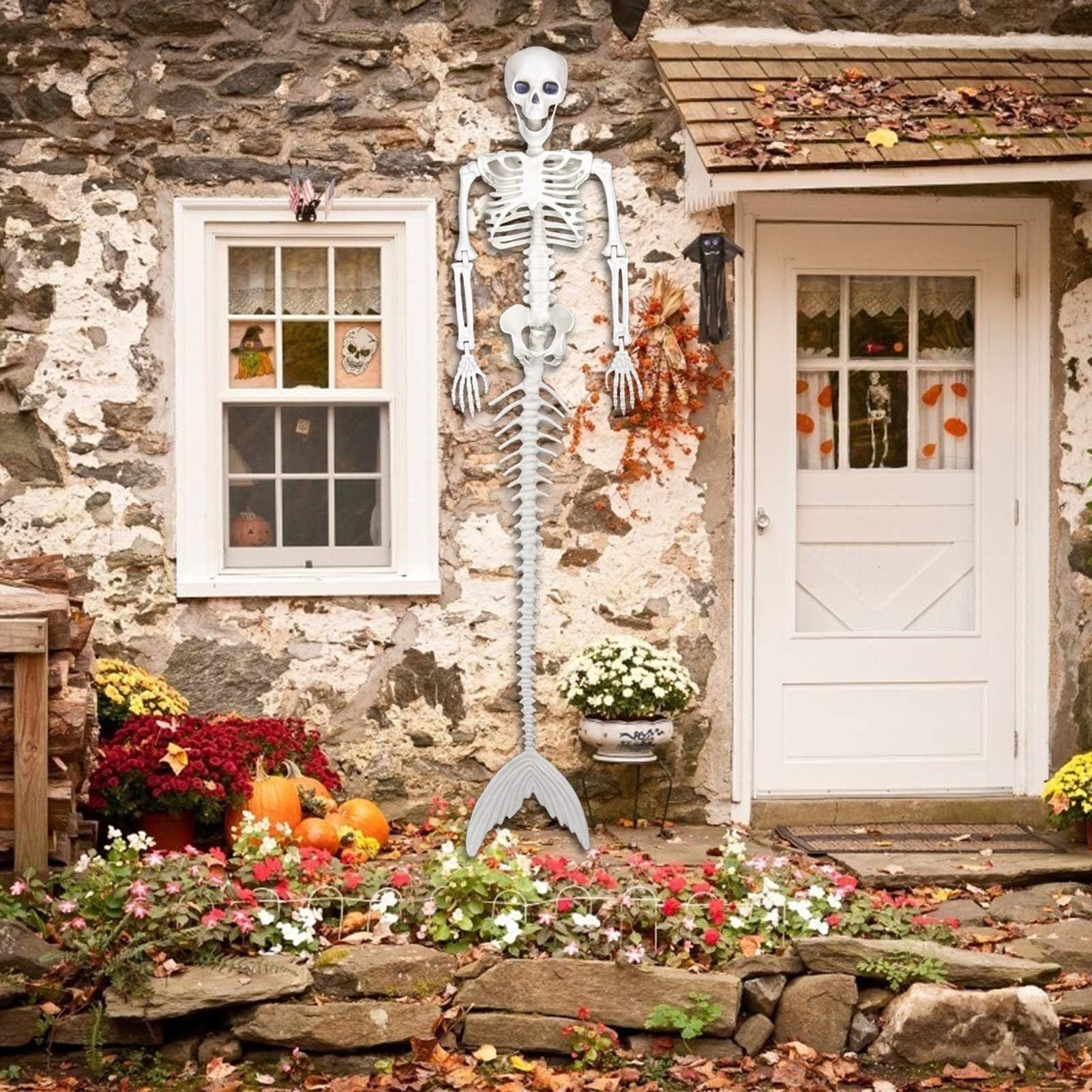 Halloween Skeleton Decoration Realistic Scary Skeleton Figurine Ornament for view 11