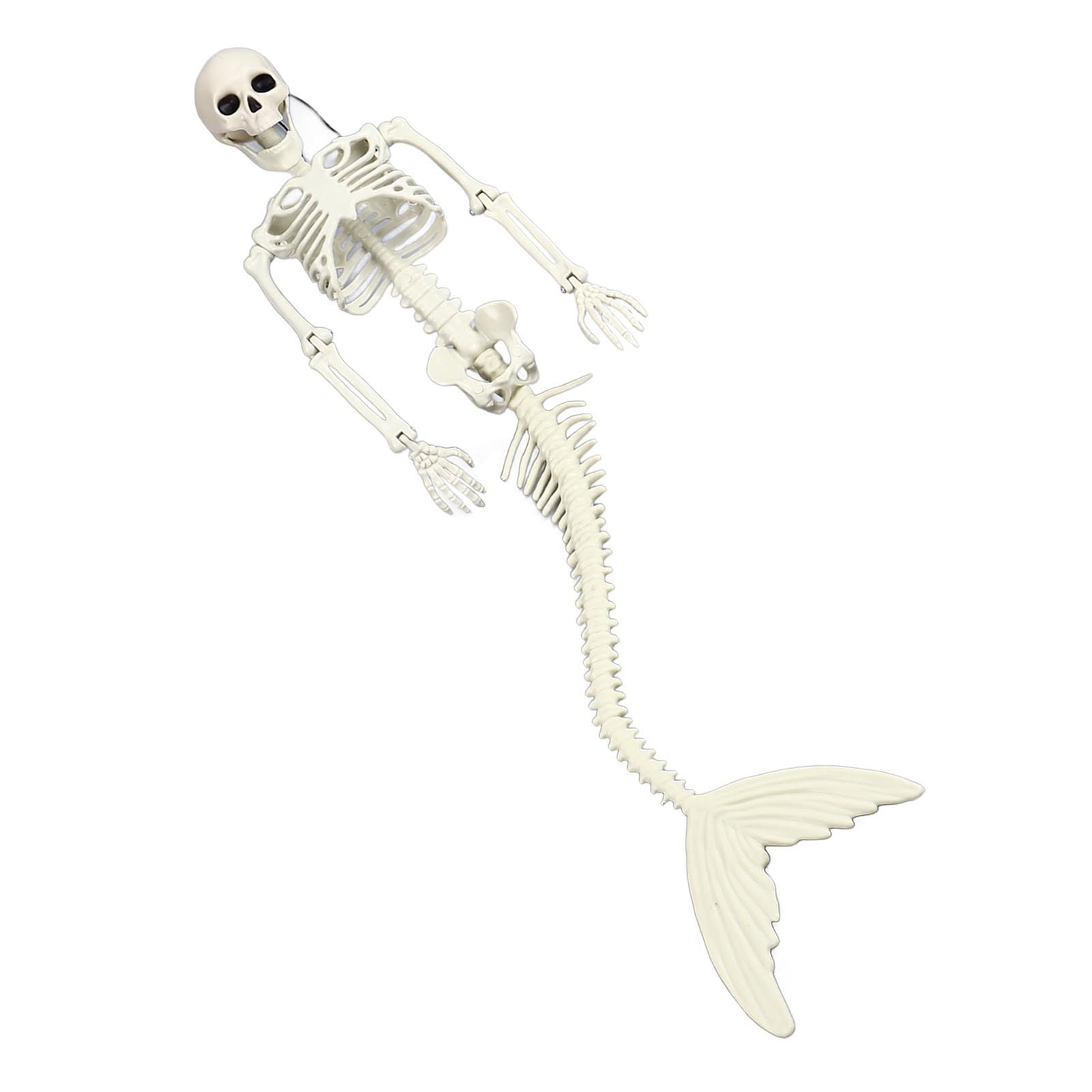 Life Size Skeleton Mermaid Halloween Outdoor Decorations Movable Posable view 9