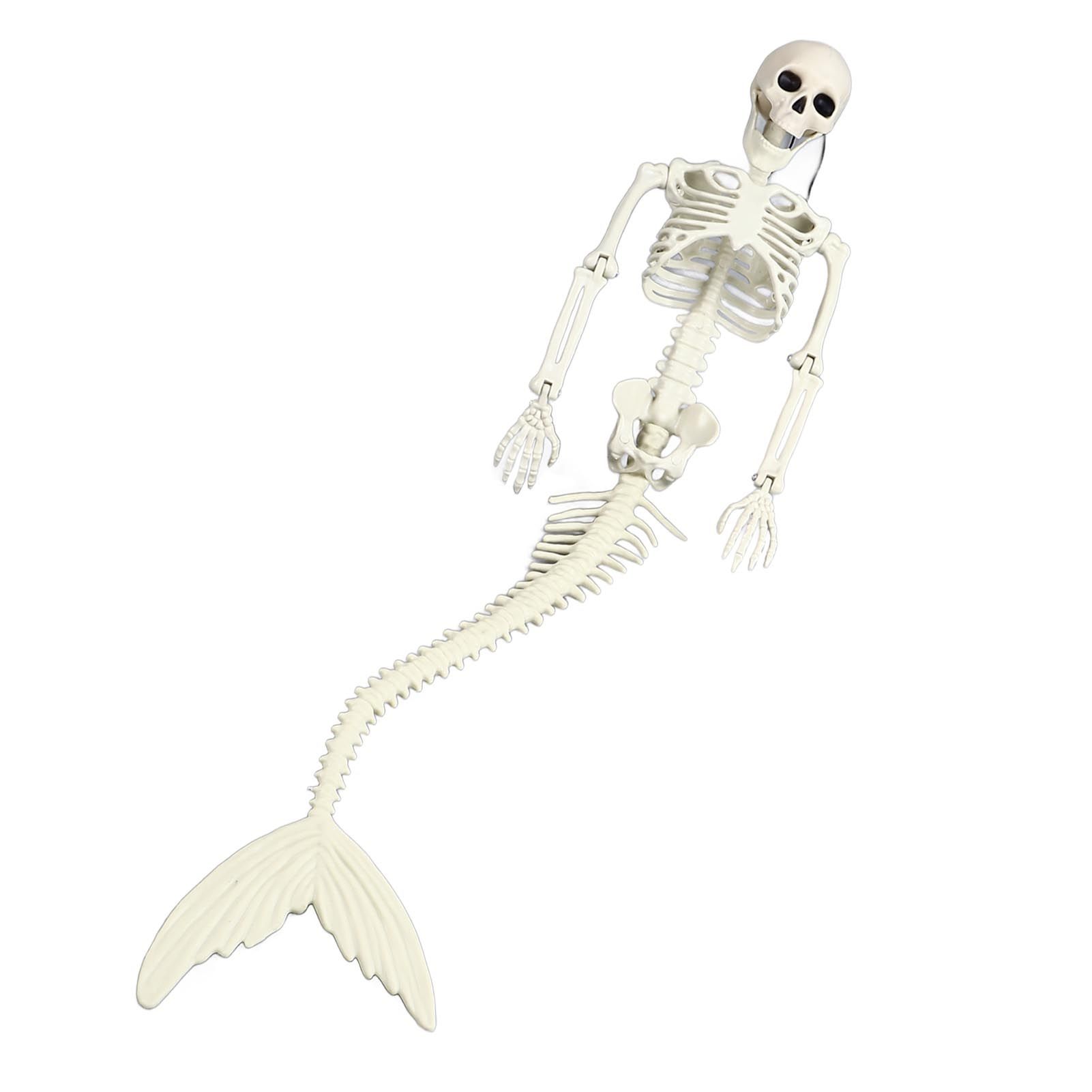 Life Size Skeleton Mermaid Halloween Outdoor Decorations Movable Posable view 10