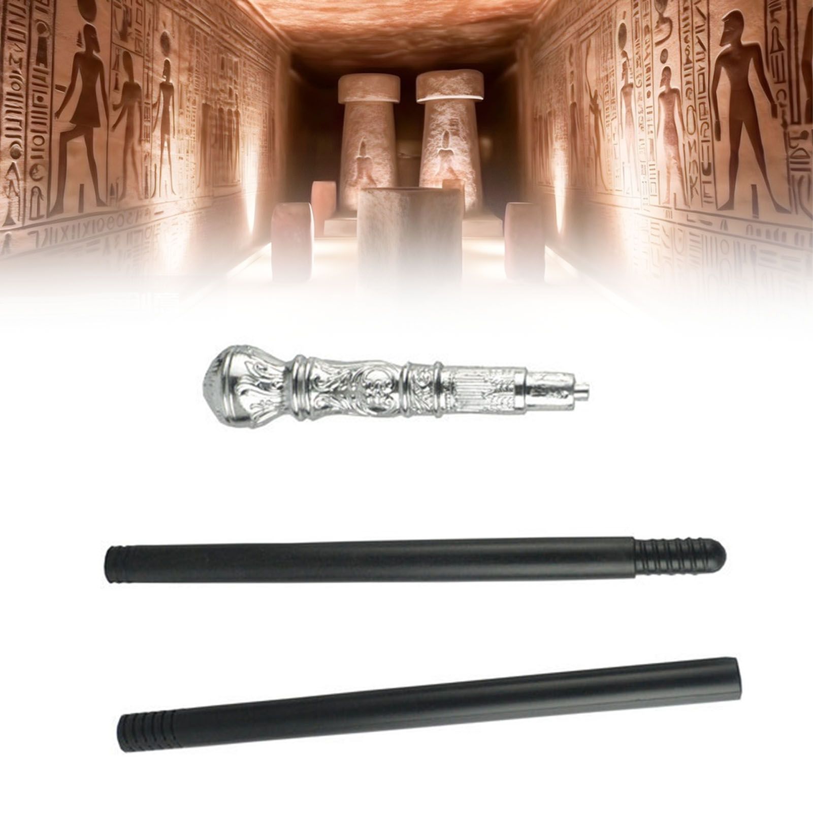 Mystical Pharaoh Accessory Ancient Egyptian Style Staff Scepter Costume view 8