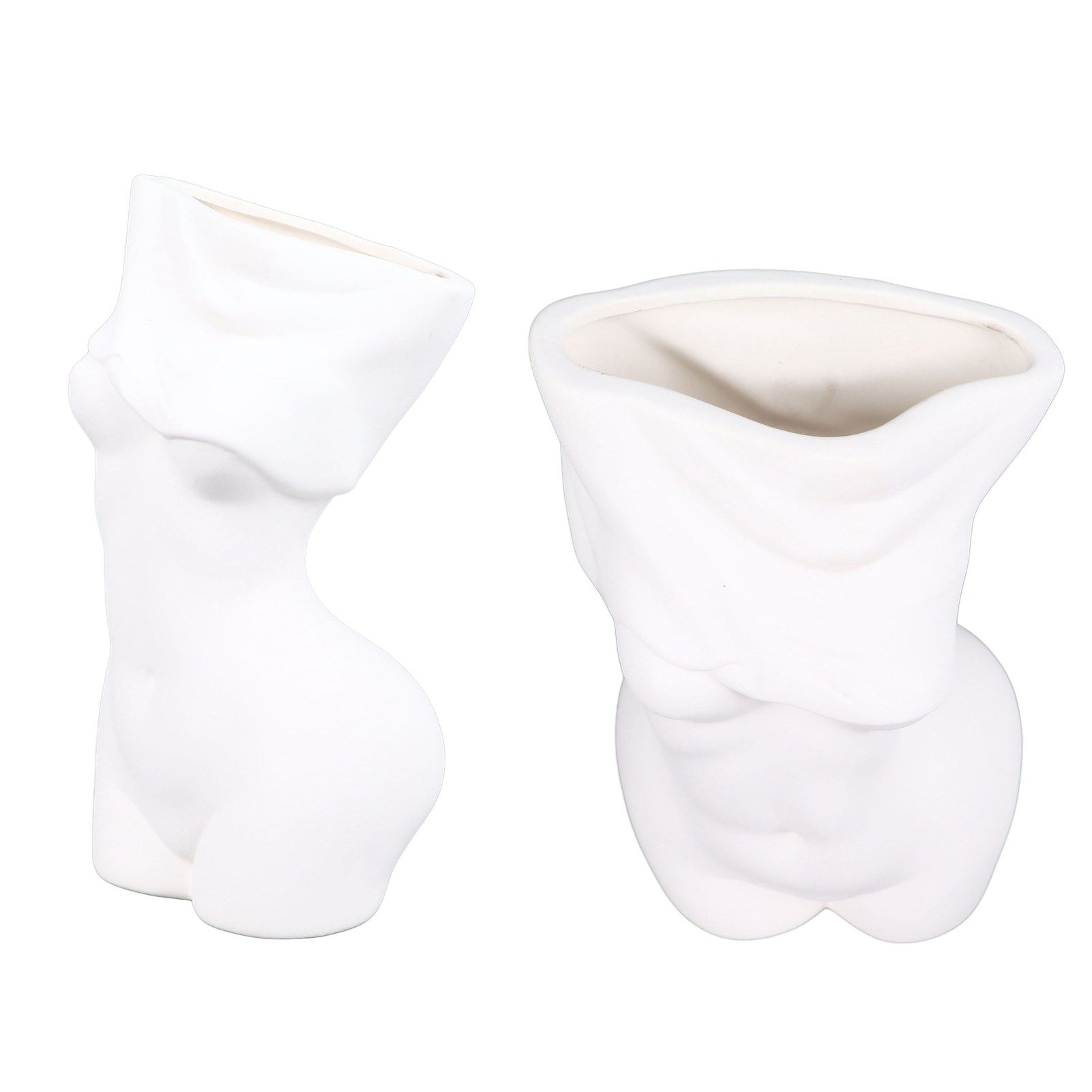 Feminine Body Vase Ceramic Modern Decorative Feminine Curve Flower Vase for view 6