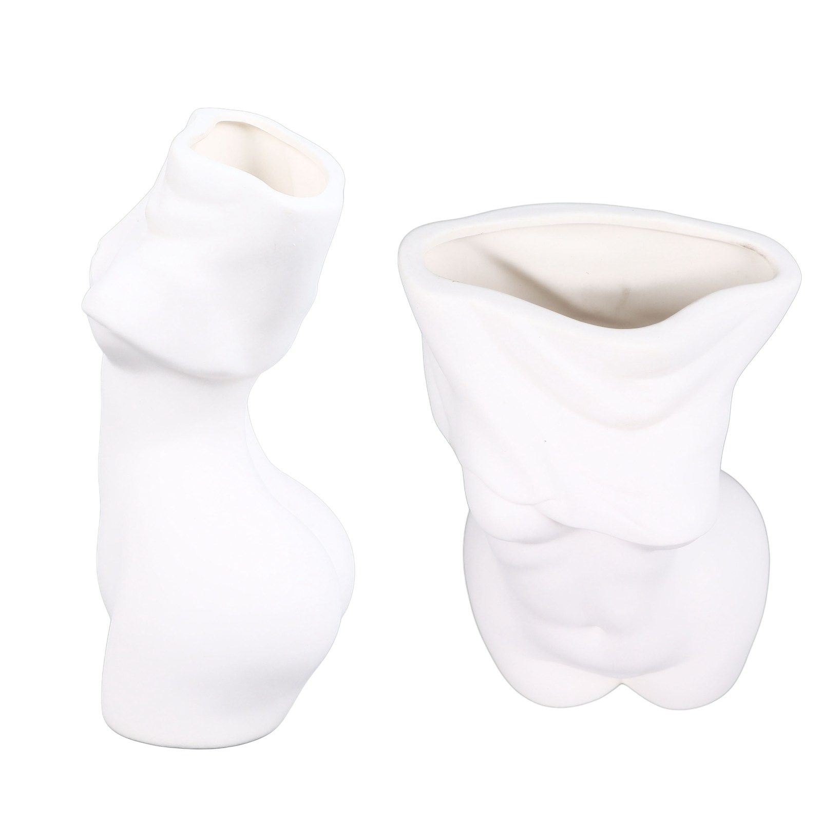 Feminine Body Vase Ceramic Modern Decorative Feminine Curve Flower Vase for view 7