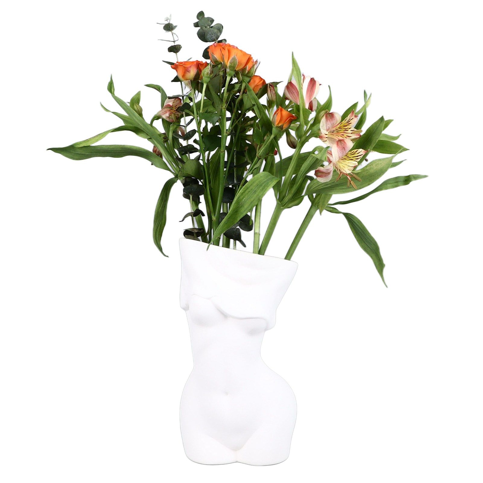 Feminine Body Vase Ceramic Modern Decorative Feminine Curve Flower Vase for view 10