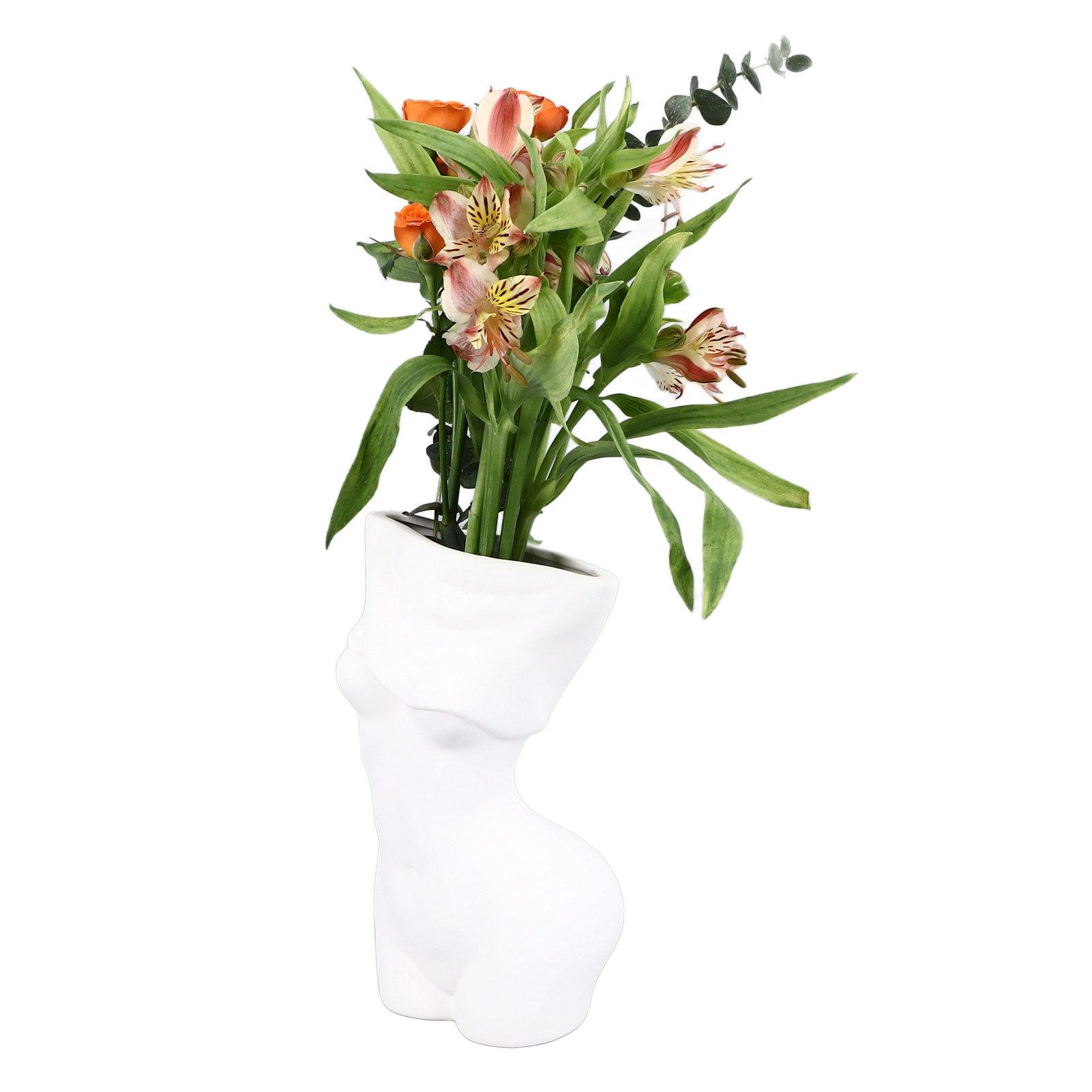 Feminine Body Vase Ceramic Modern Decorative Feminine Curve Flower Vase for view 12