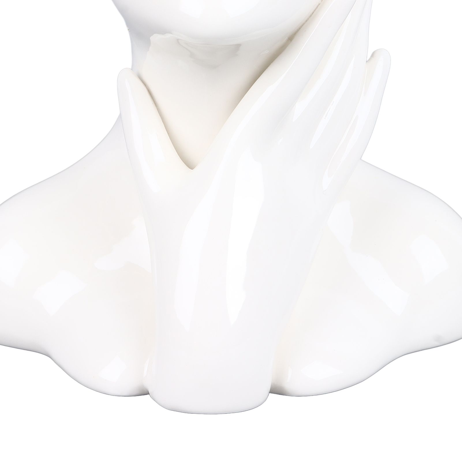 Female Face Vase Nordic Style Elegant Flower Vase Smoothly Ceramic Flower Vase view 14
