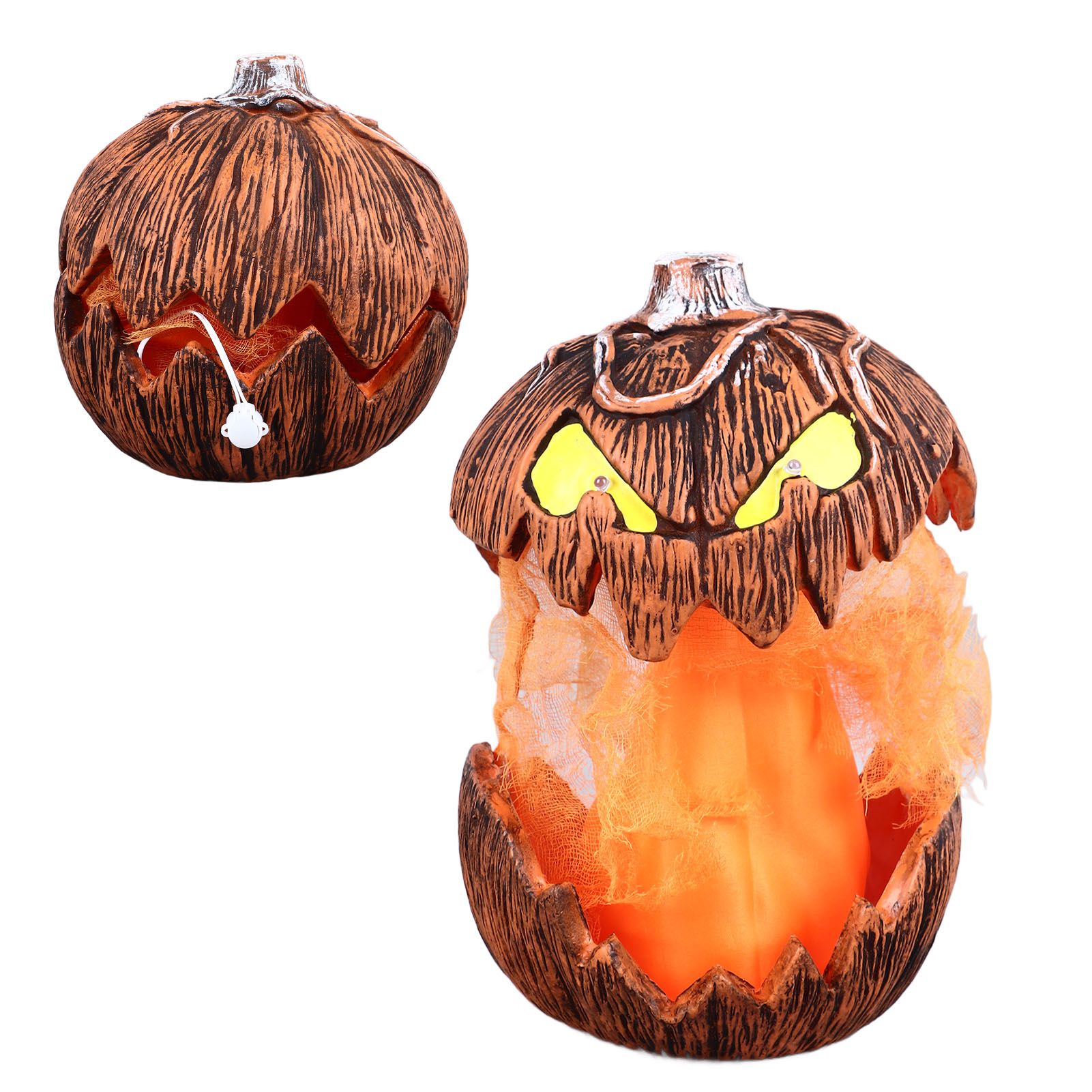 20cm Voice Activated Pumpkin Lifting Lighting Pumpkin Decoration for Indoor view 9