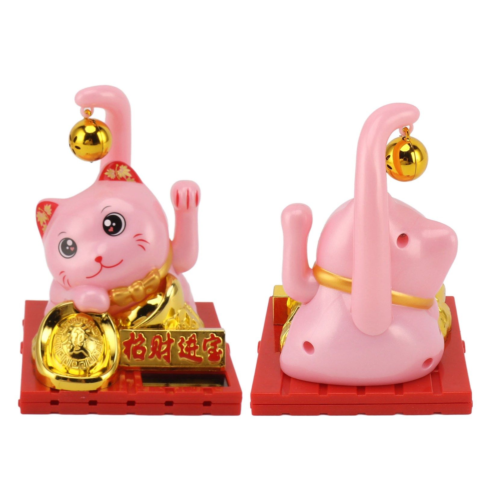 Arm Waving Fortune Cat Solar Powered Light Induction Lucky Cat Decoration for view 8