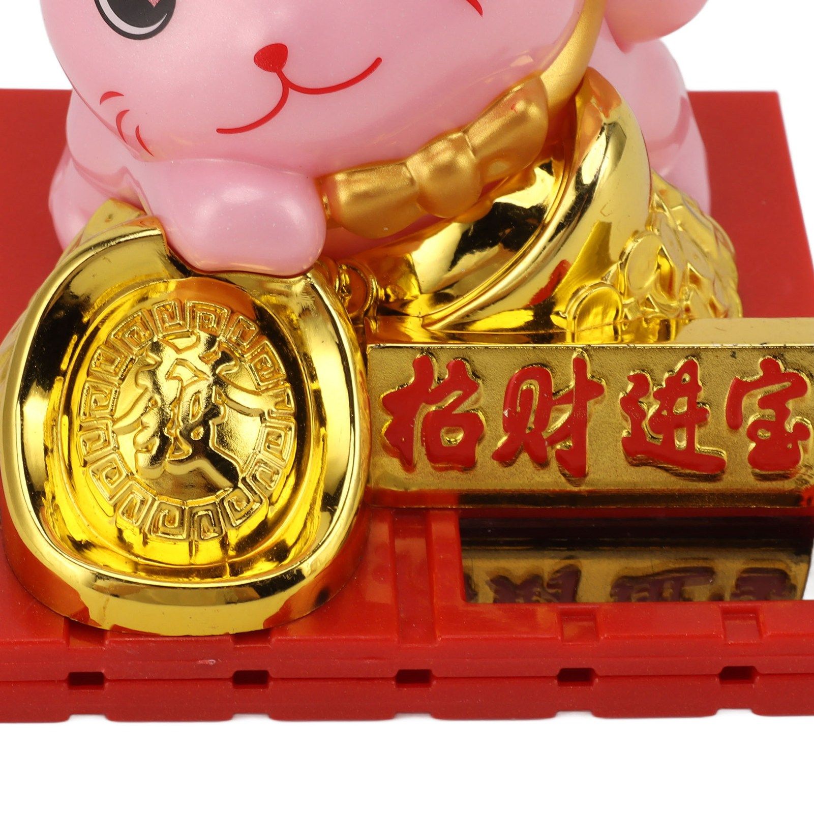 Arm Waving Fortune Cat Solar Powered Light Induction Lucky Cat Decoration for view 13
