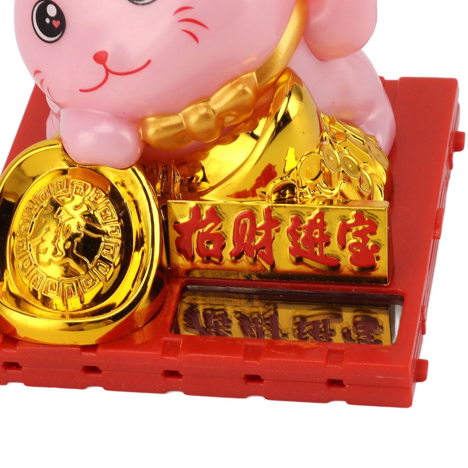 Arm Waving Fortune Cat Solar Powered Light Induction Lucky Cat Decoration for view 13