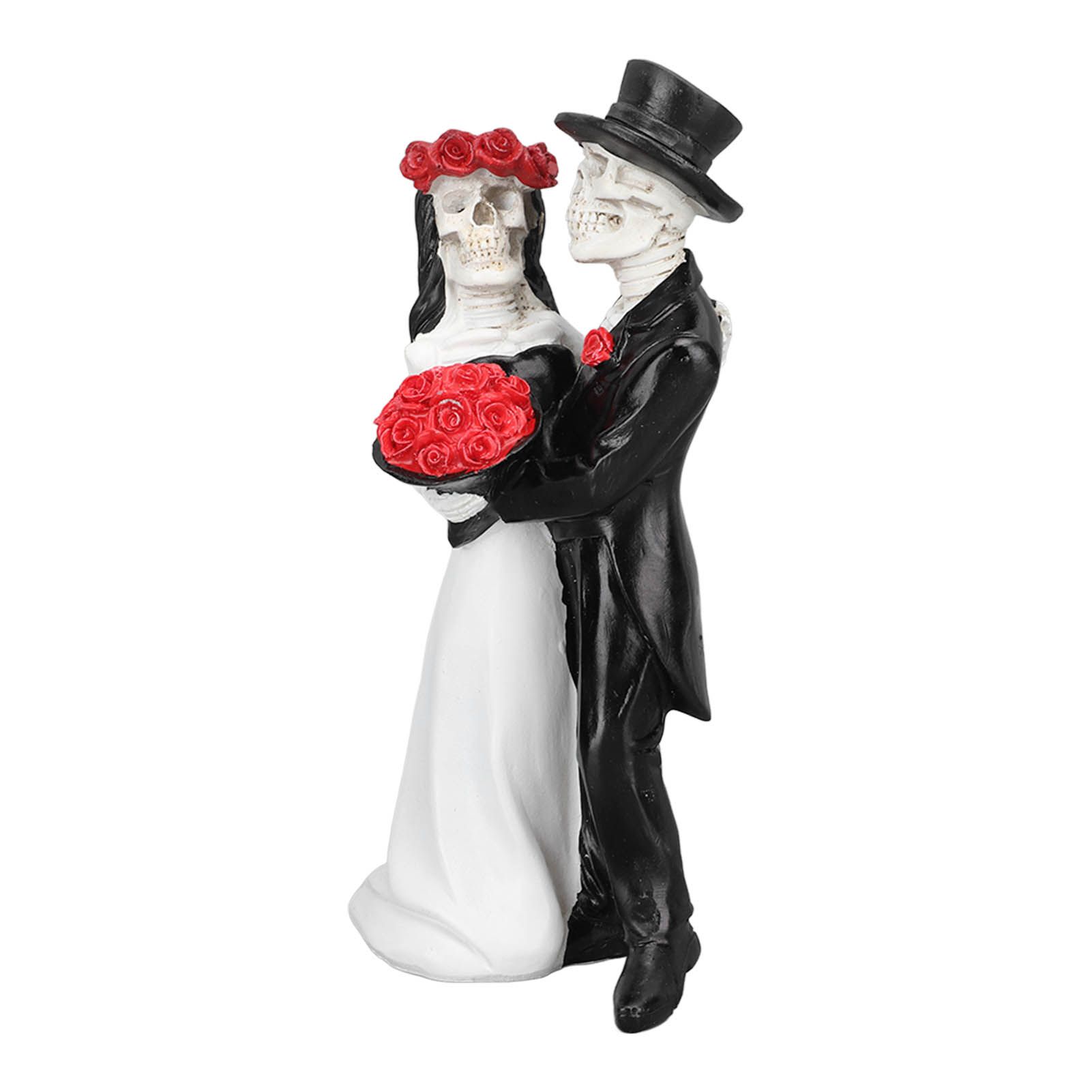 Skeleton Wedding Couple Statue Day of The Dead Dancing Skeleton Couple view 2