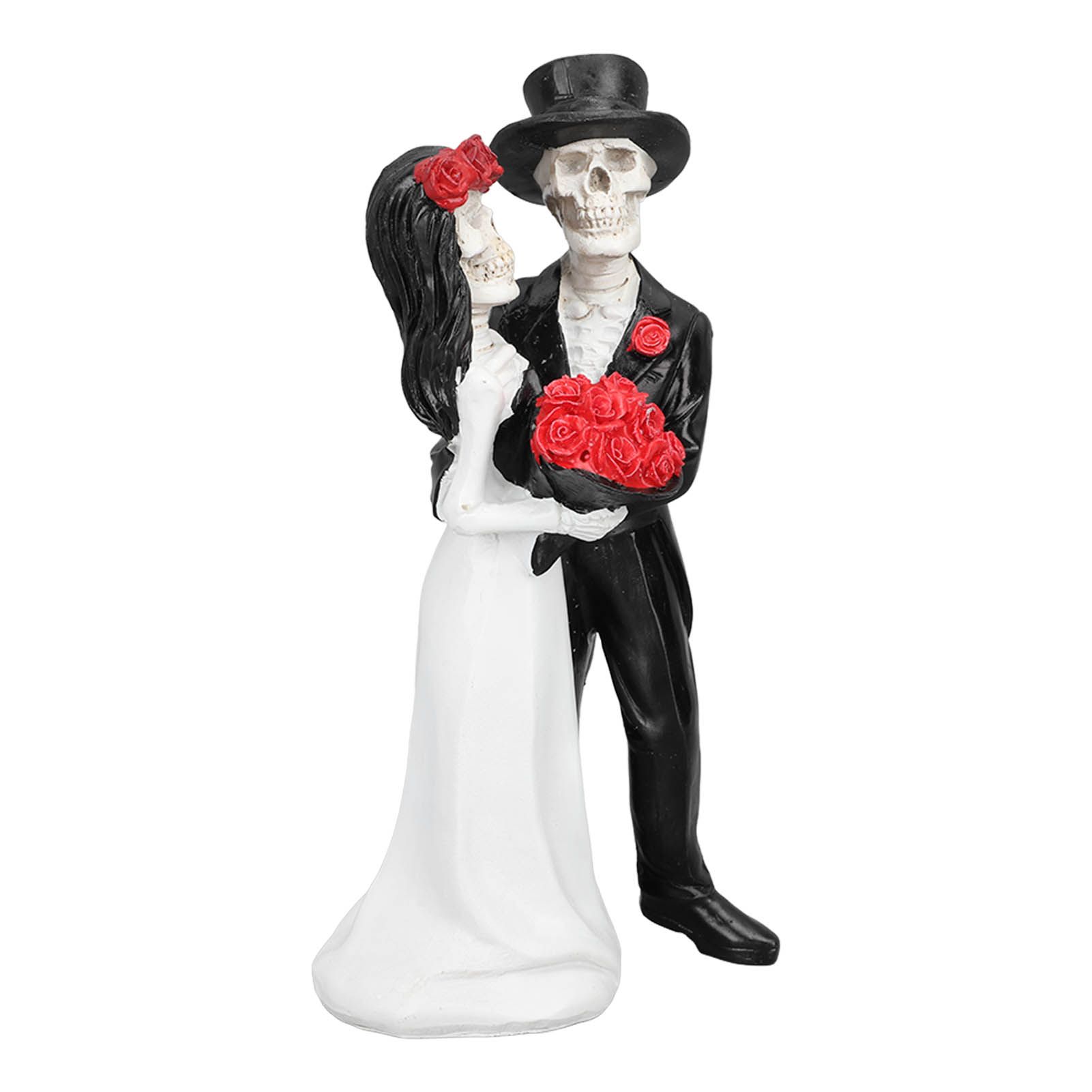 Skeleton Wedding Couple Statue Day of The Dead Dancing Skeleton Couple view 3