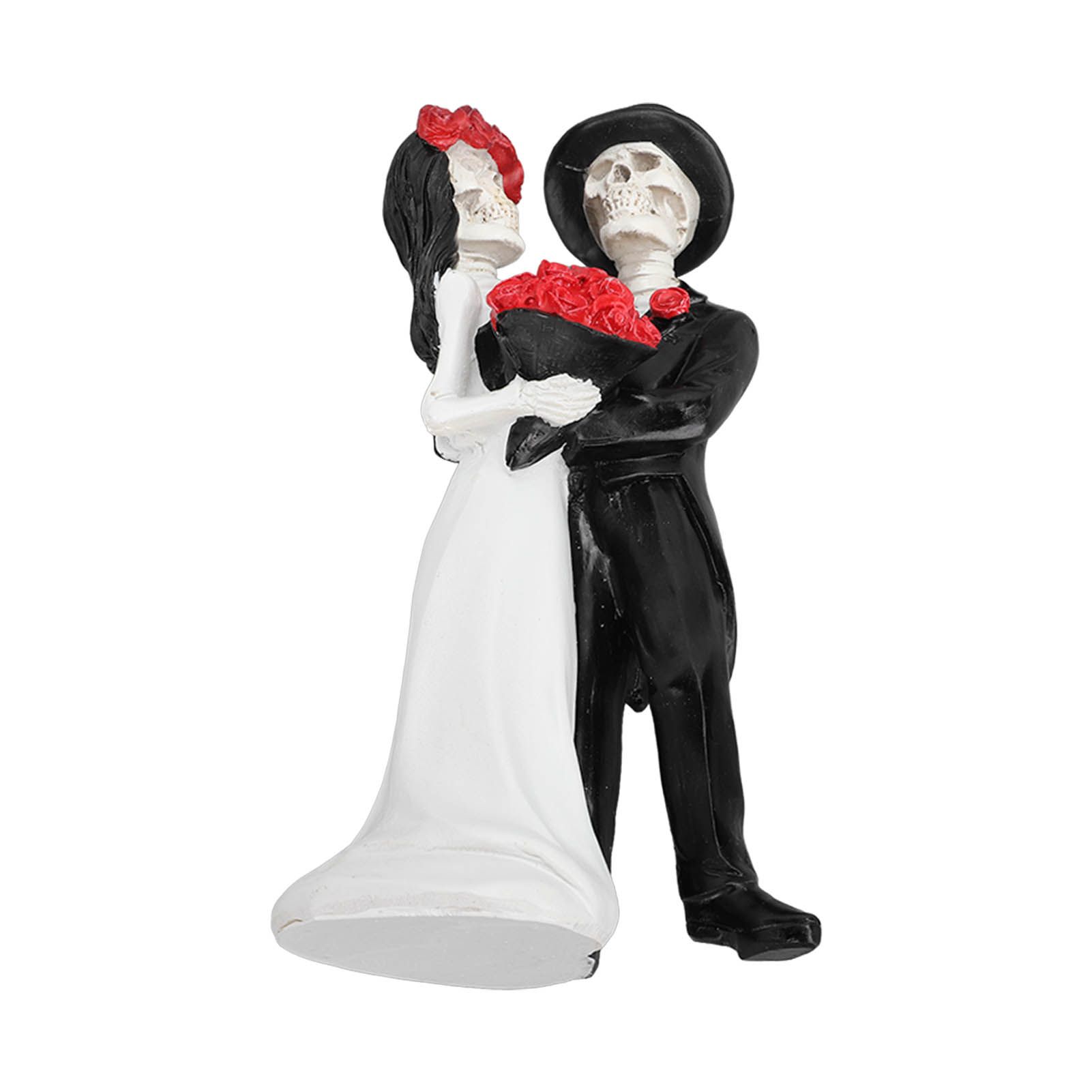 Skeleton Wedding Couple Statue Day of The Dead Dancing Skeleton Couple view 5