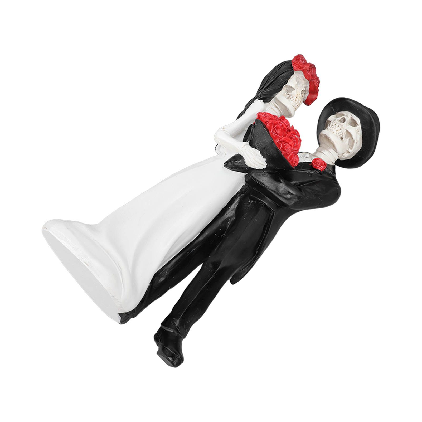Skeleton Wedding Couple Statue Day of The Dead Dancing Skeleton Couple view 7