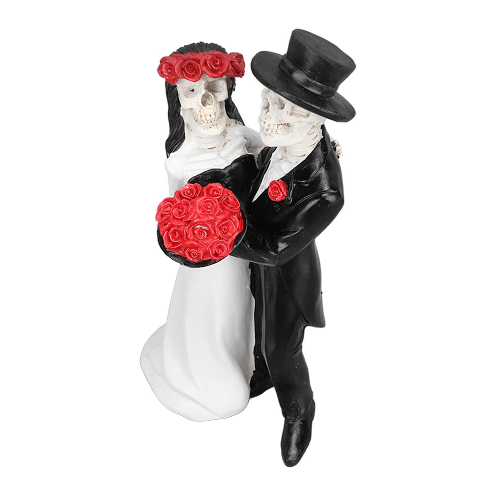Skeleton Wedding Couple Statue Day of The Dead Dancing Skeleton Couple view 9