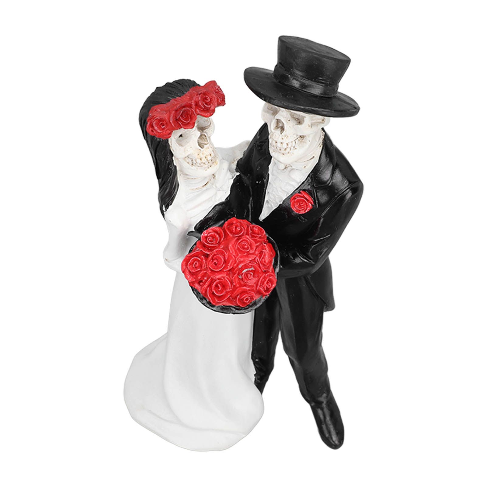 Skeleton Wedding Couple Statue Day of The Dead Dancing Skeleton Couple view 10