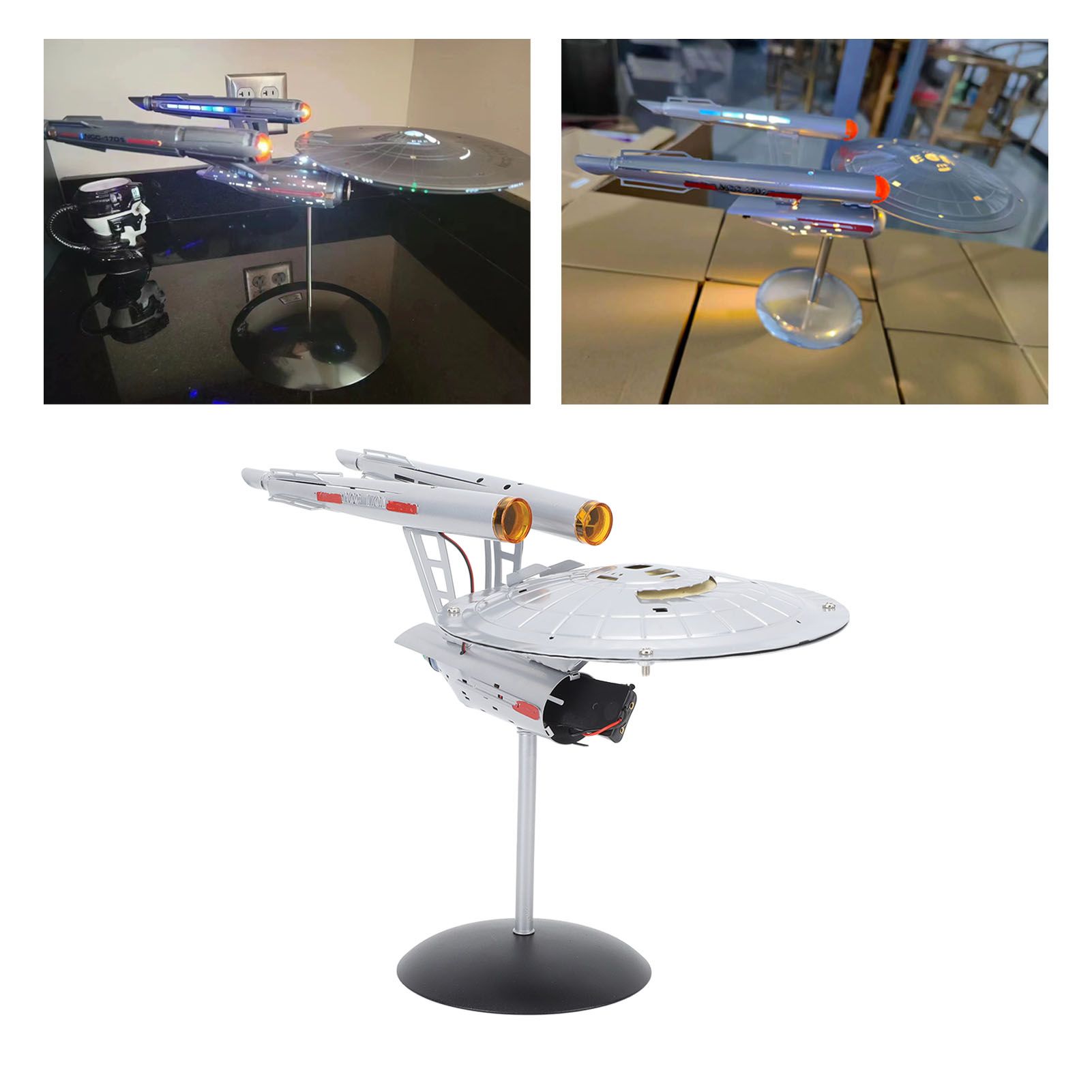Spaceship Model with Lights 1:1000 Life Like High Durability Spaceship Toy for view 11