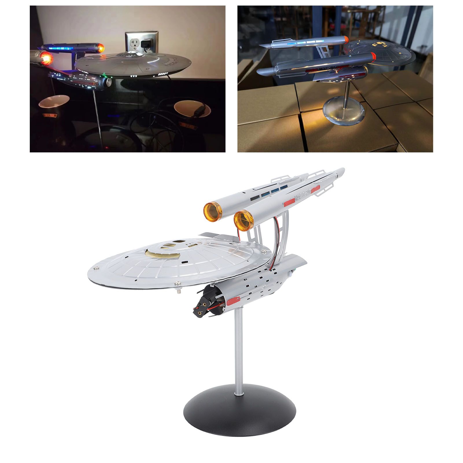 Spaceship Model with Lights 1:1000 Life Like High Durability Spaceship Toy for view 12