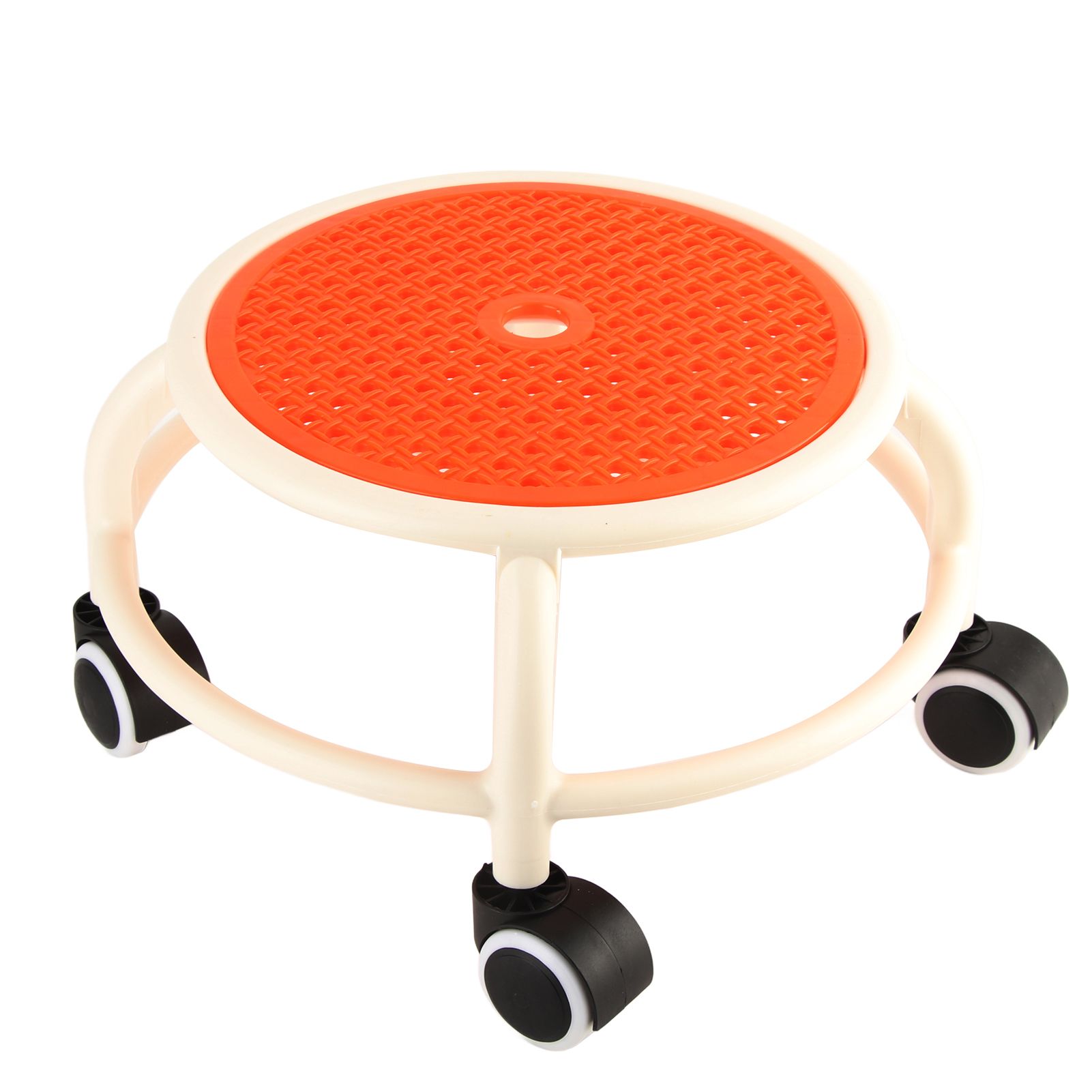 Round Rolling Low Stool Comfortable Universal Wheel Movable Mini Stool High