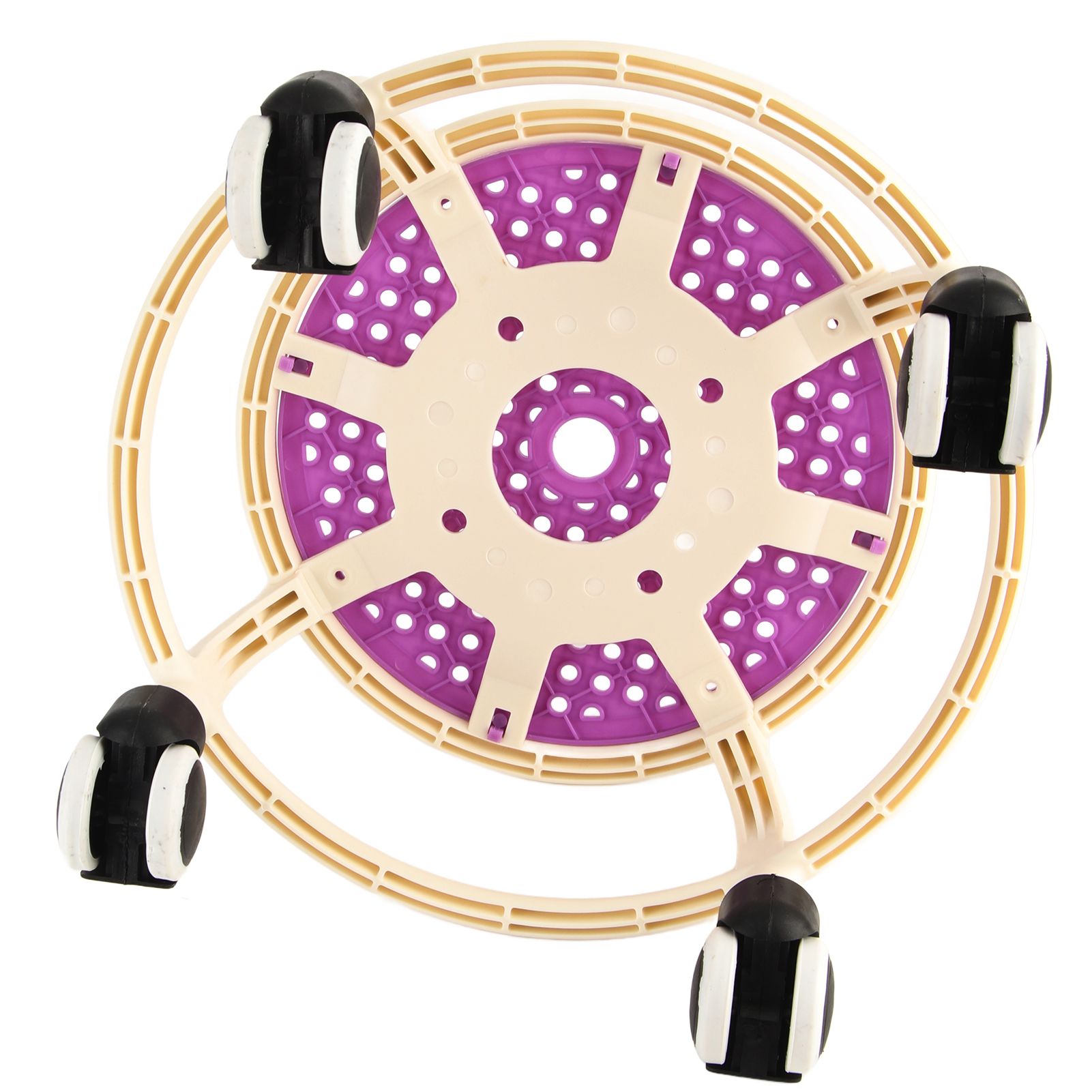 Round Rolling Low Stool Comfortable Universal Wheel Movable Mini Stool High view 13
