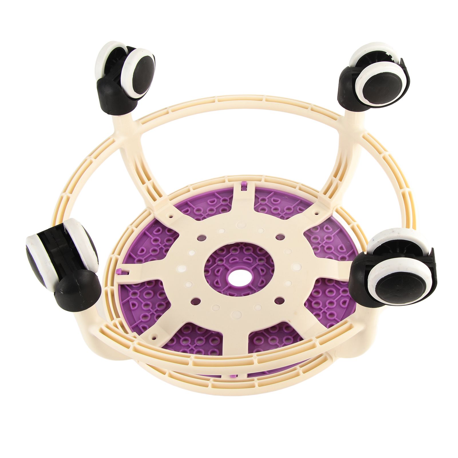Round Rolling Low Stool Comfortable Universal Wheel Movable Mini Stool High view 14