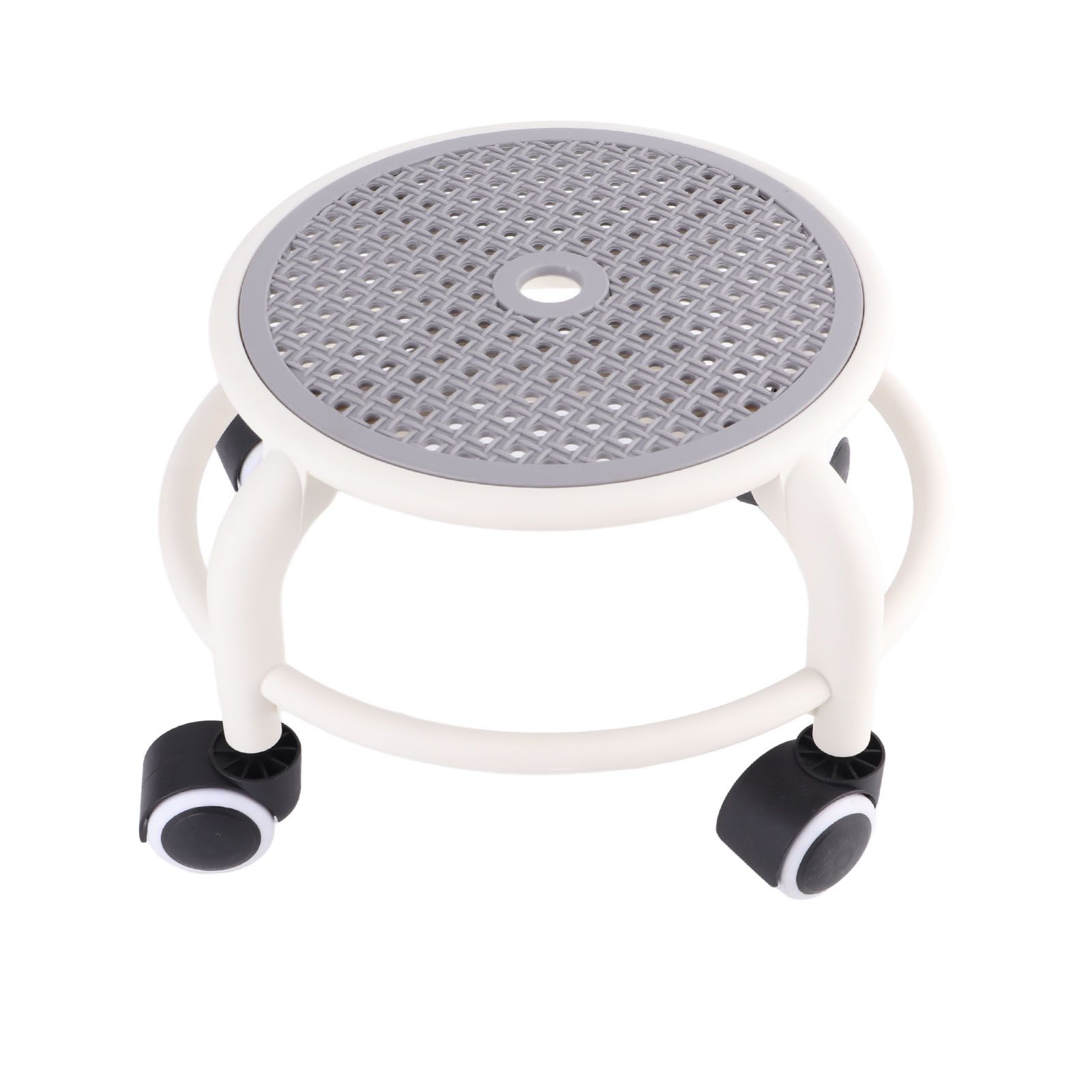 Round Rolling Low Stool Comfortable Universal Wheel Movable Mini Stool High