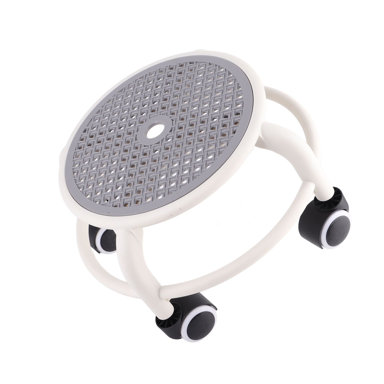 Round Rolling Low Stool Comfortable Universal Wheel Movable Mini Stool High view 5