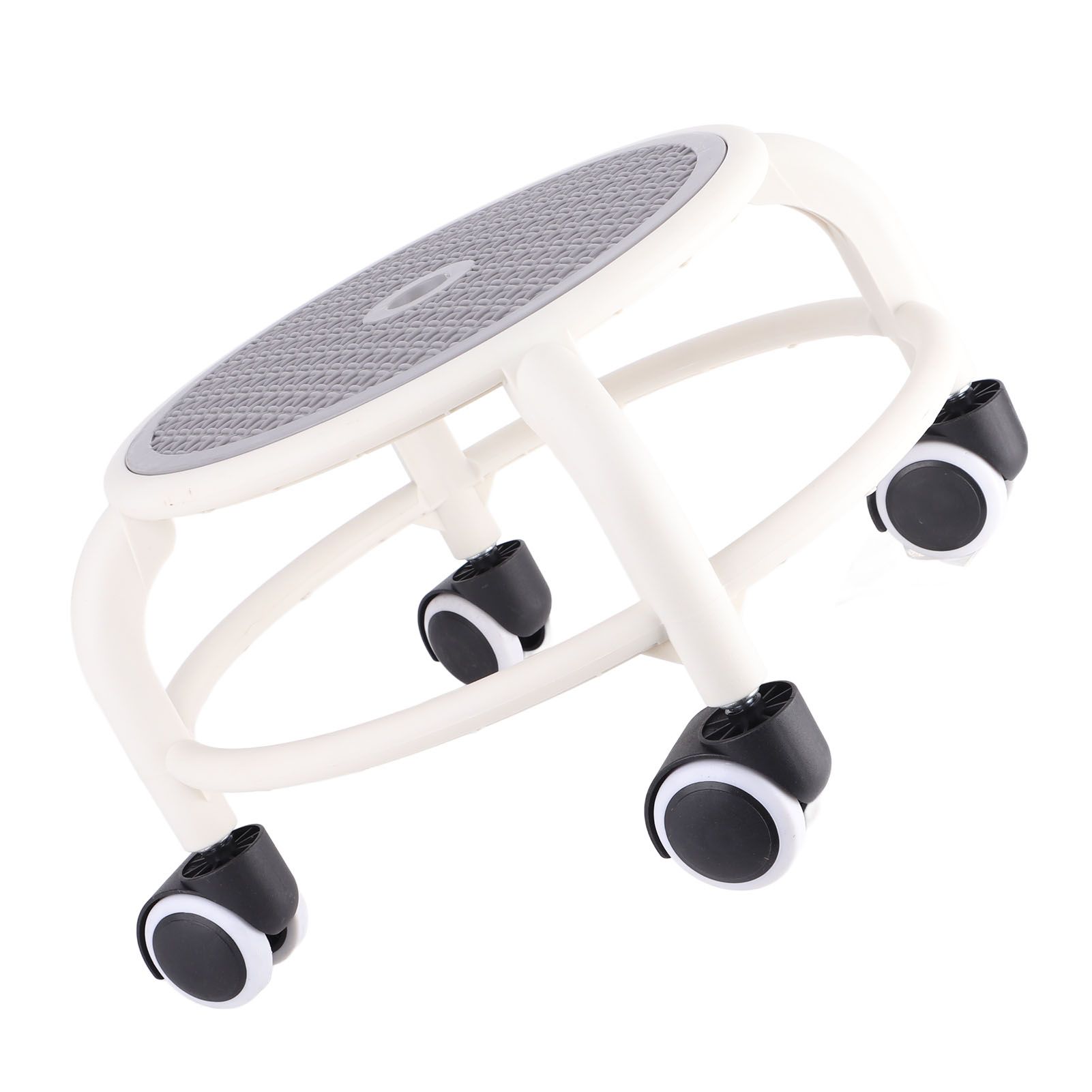 Round Rolling Low Stool Comfortable Universal Wheel Movable Mini Stool High view 6