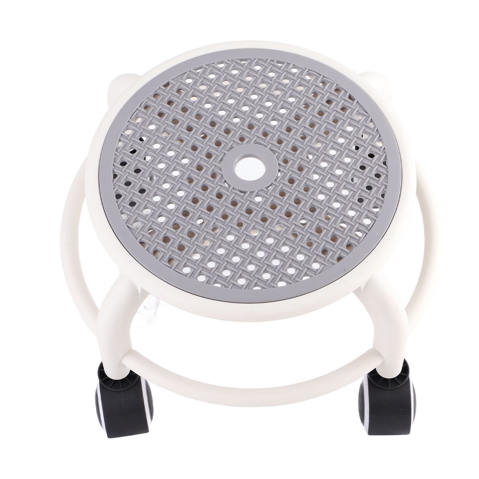 Round Rolling Low Stool Comfortable Universal Wheel Movable Mini Stool High view 12